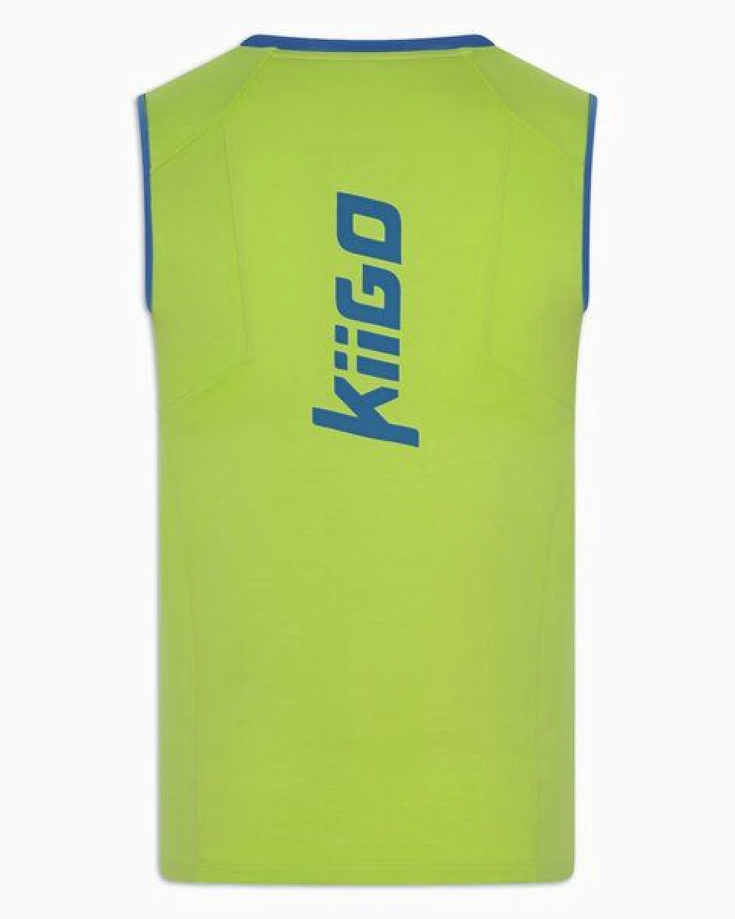 KiiGO Herren Sport Tanktop aus Lyocell und Roica Elasthan- Limepunch – Ansicht 3