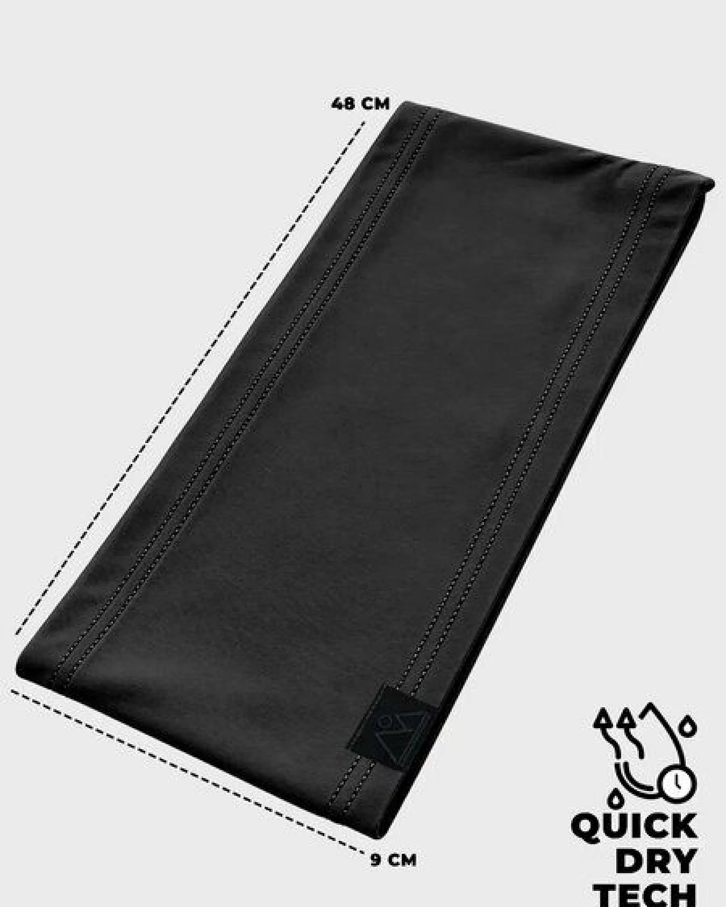 nice to meet me Stirnband zum Laufen & Sport – schnelltrocknendes Schweißband aus ECONYL® regeneriertem Nylon – Ansicht 3
