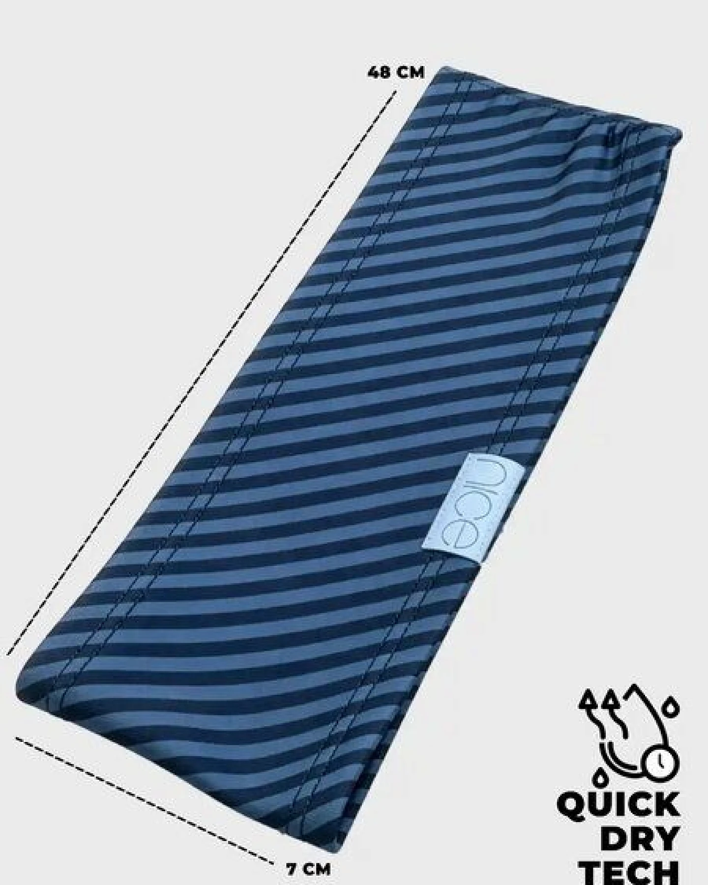 nice to meet me Stirnband zum Laufen & Sport – schnelltrocknendes Schweißband aus ECONYL® regeneriertem Nylon – Ansicht 3