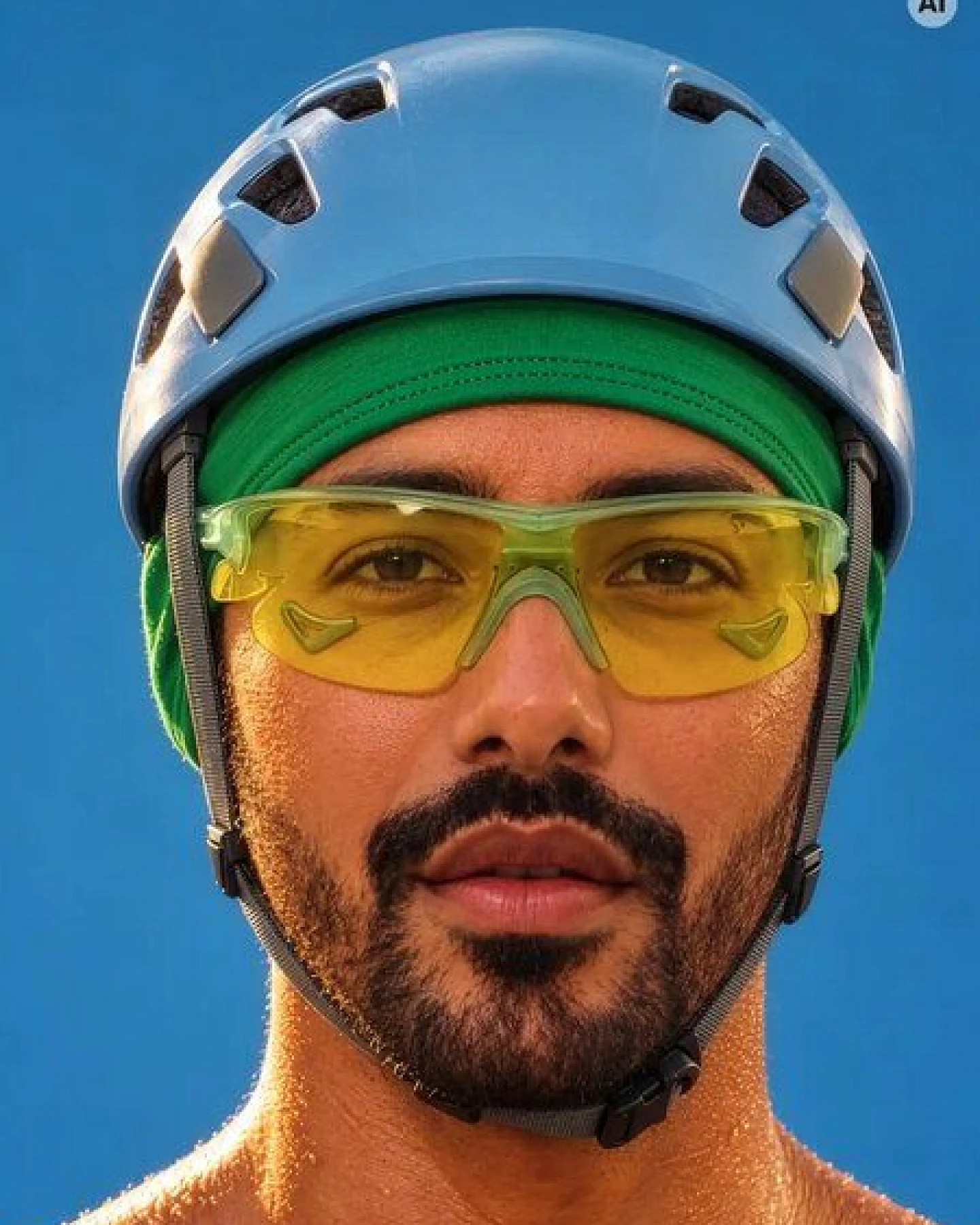 nice to meet me Stirnband zum Laufen & Sport – schnelltrocknendes Schweißband aus ECONYL® regeneriertem Nylon – Ansicht 2