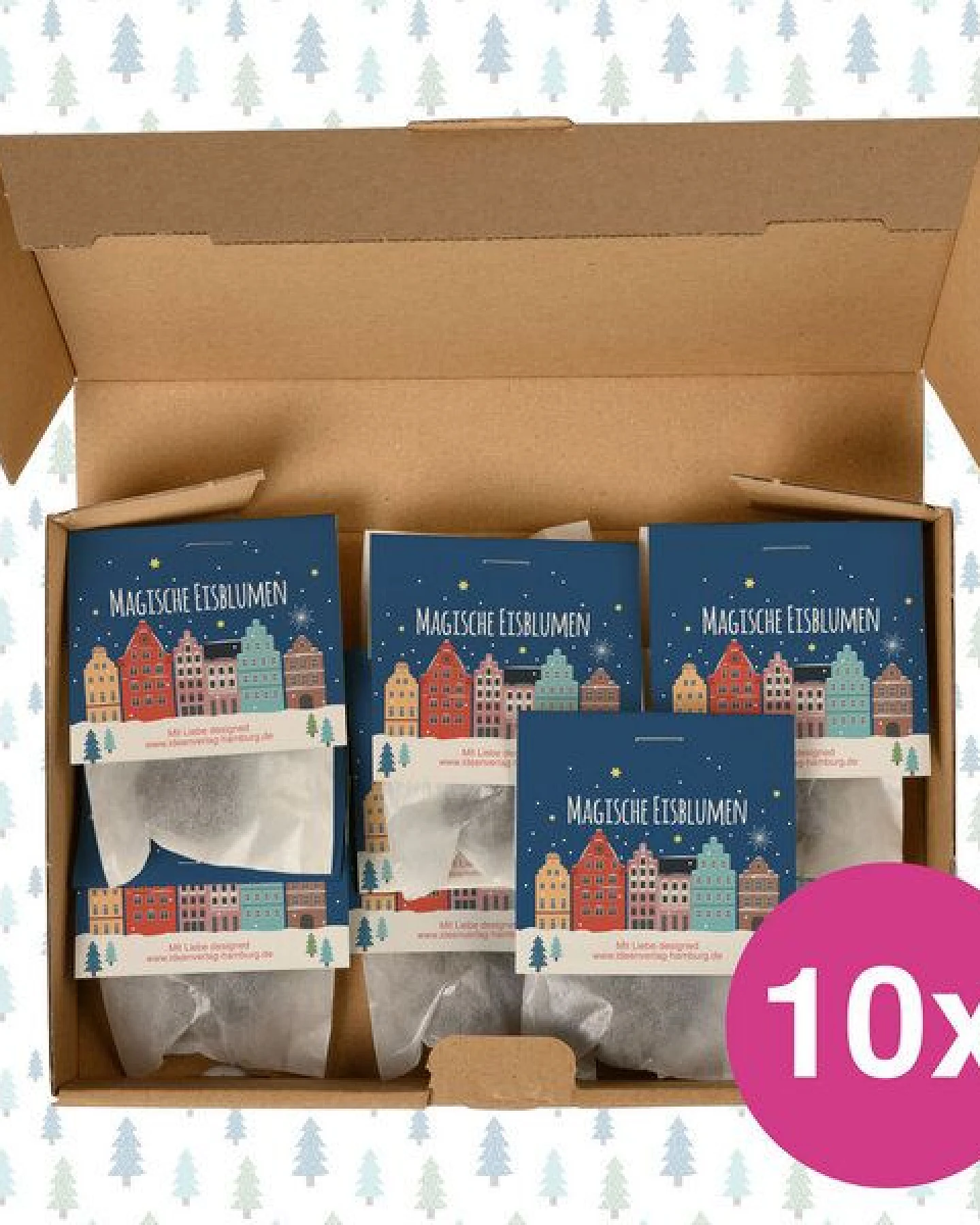 Ideenverlag Hamburg 10 Weihnachts-Samenbomben (Winter Edition) – Adventskalender-Füllung, Wichtelgeschenk & Mitarbeitergeschek – Ansicht 3