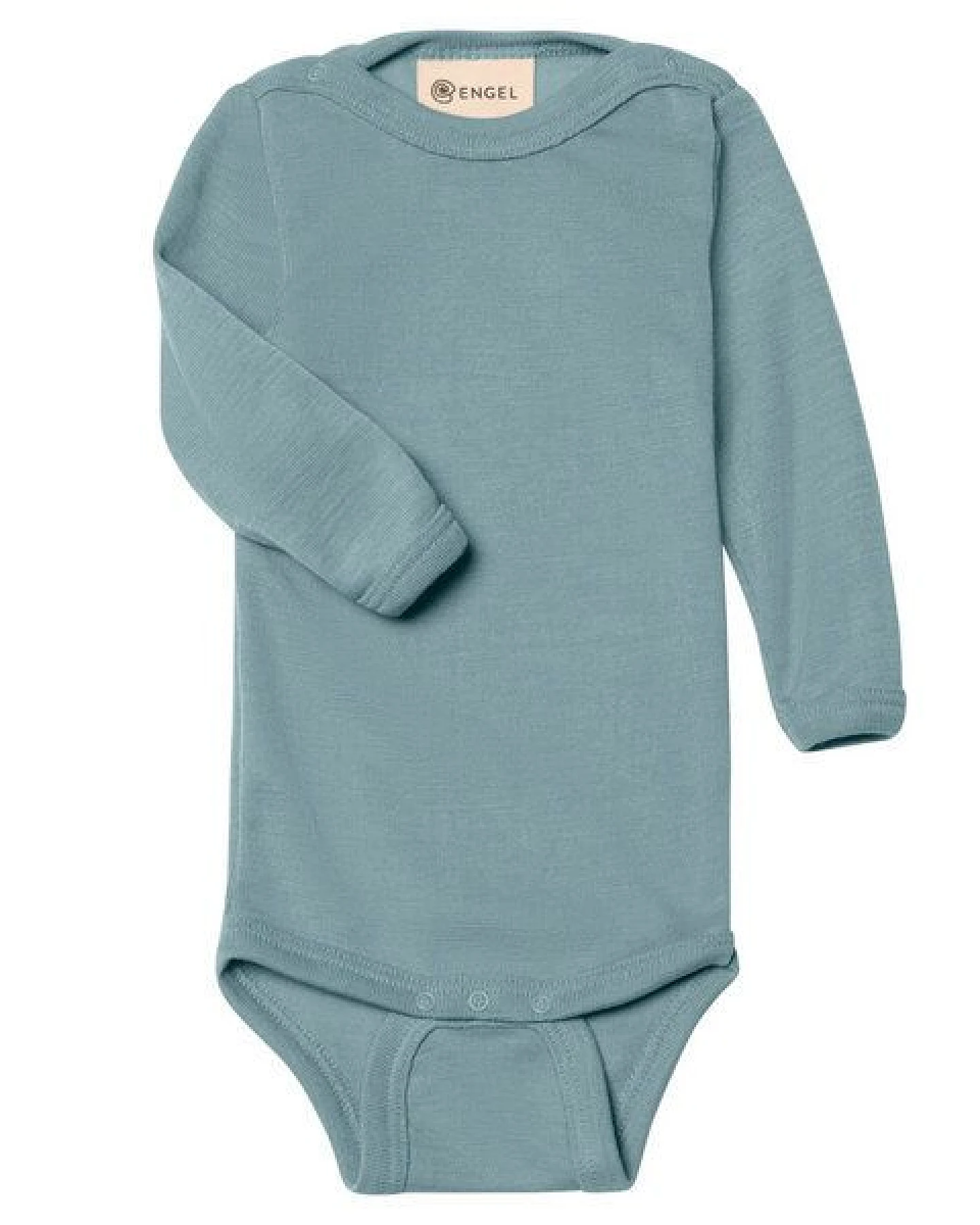 Engel Natur Langarm Baby-Body Schurwolle Seide – Ansicht 3