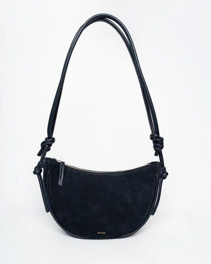 ann kurz Half Moon – Halbmond-Schultertasche aus Leder