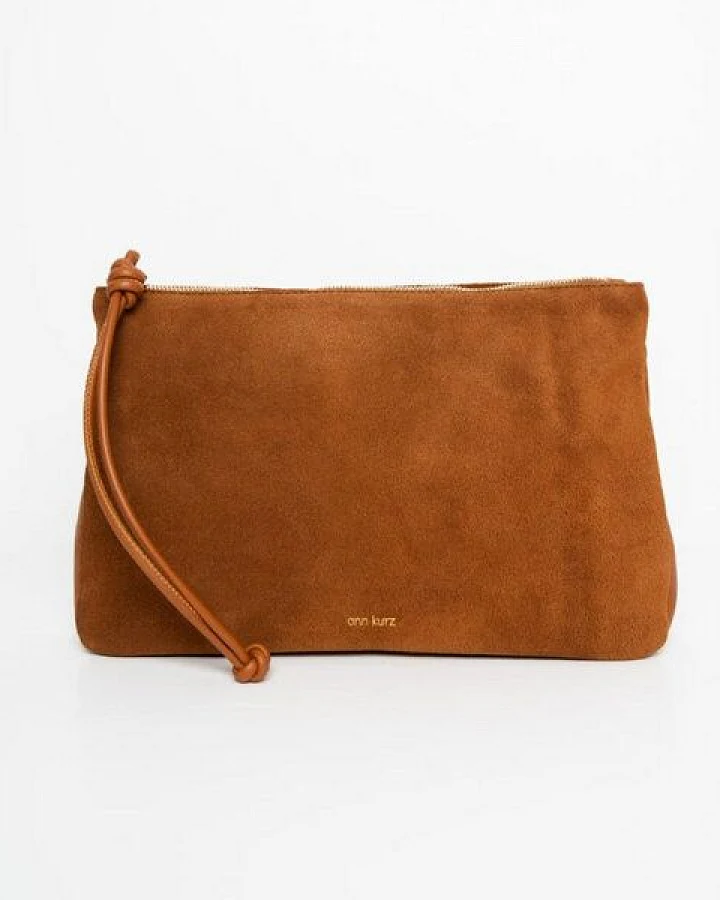 ann kurz Medium Pouch – Pochette aus Leder