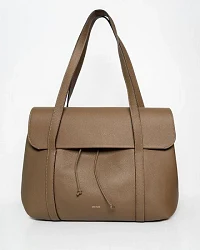 Grained Taupe Leather