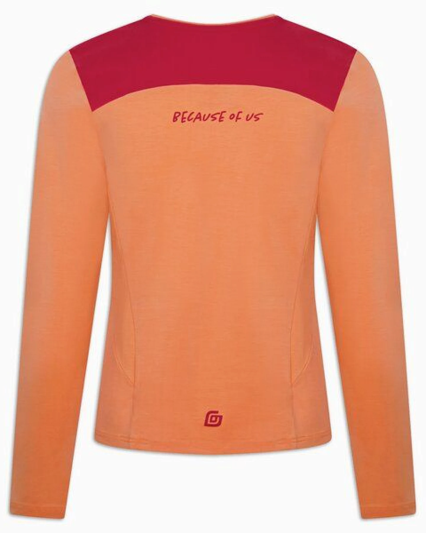 KiiGO Damen Sport Langarmshirt - Peach/Rot – Ansicht 3