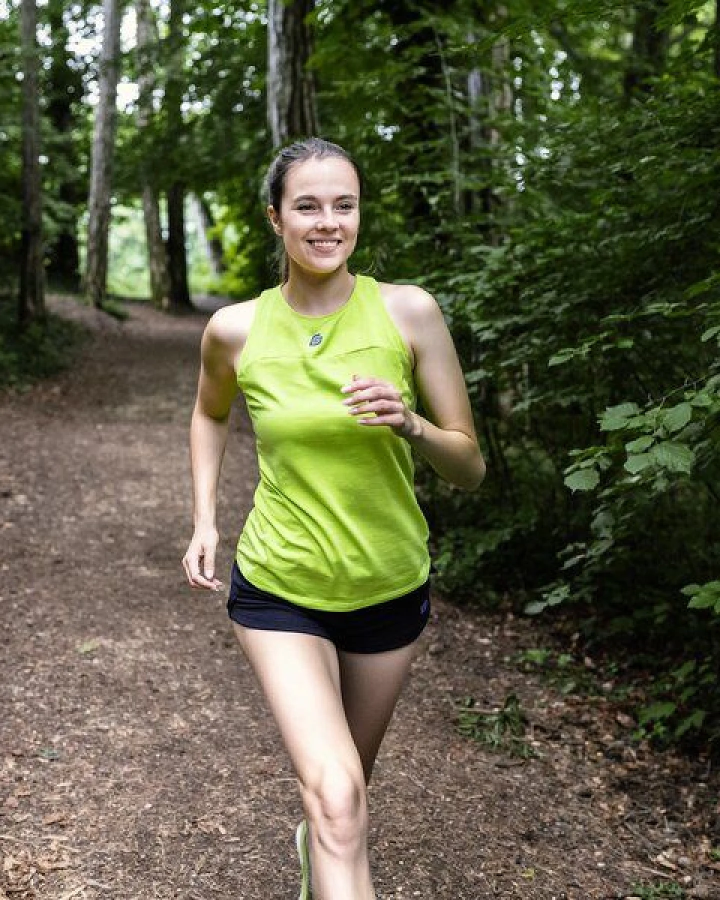 KiiGO Damen Sport Tanktop - Limepunch Grün – Ansicht 4