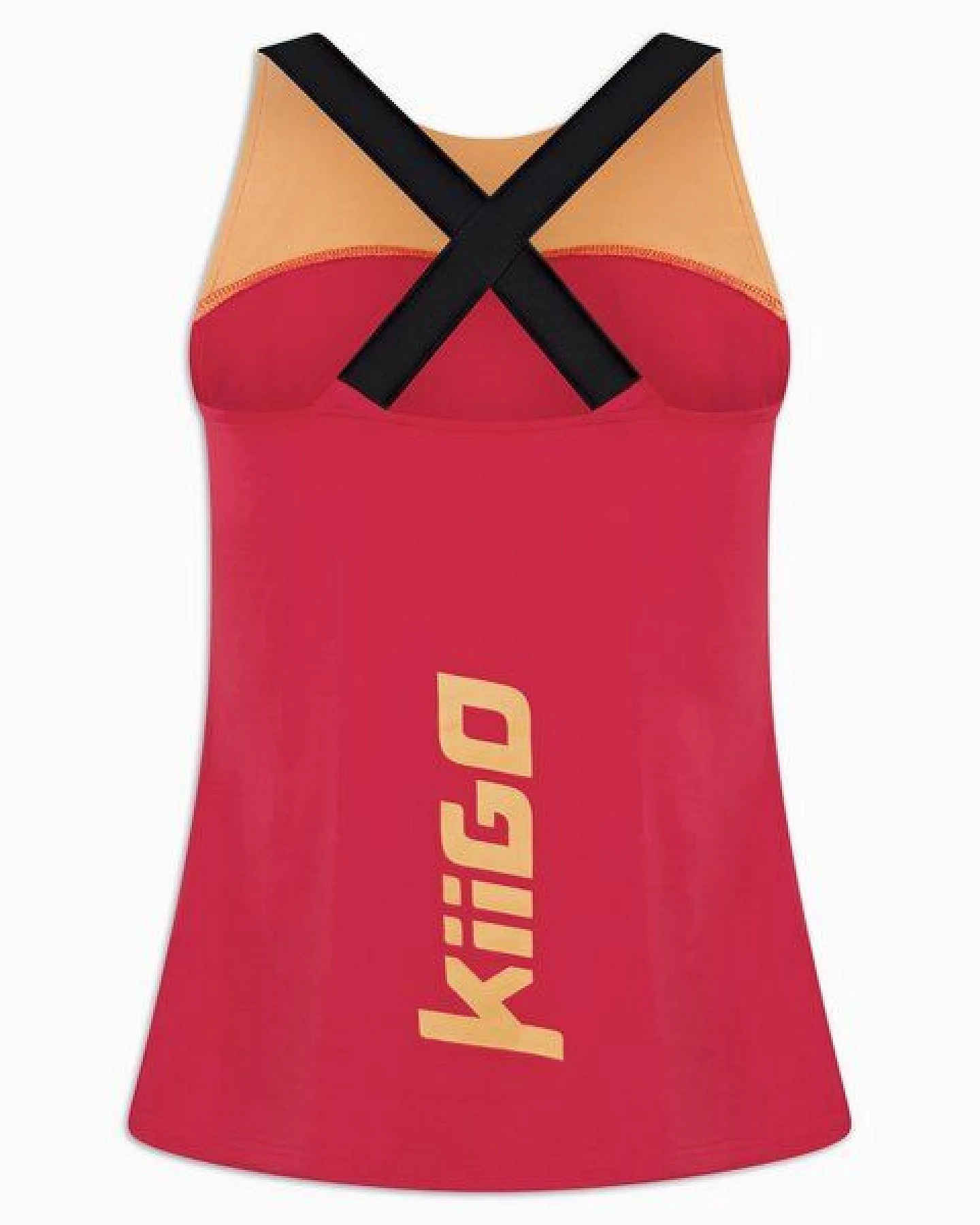 KiiGO Damen Sport Tanktop - Rot – Ansicht 3