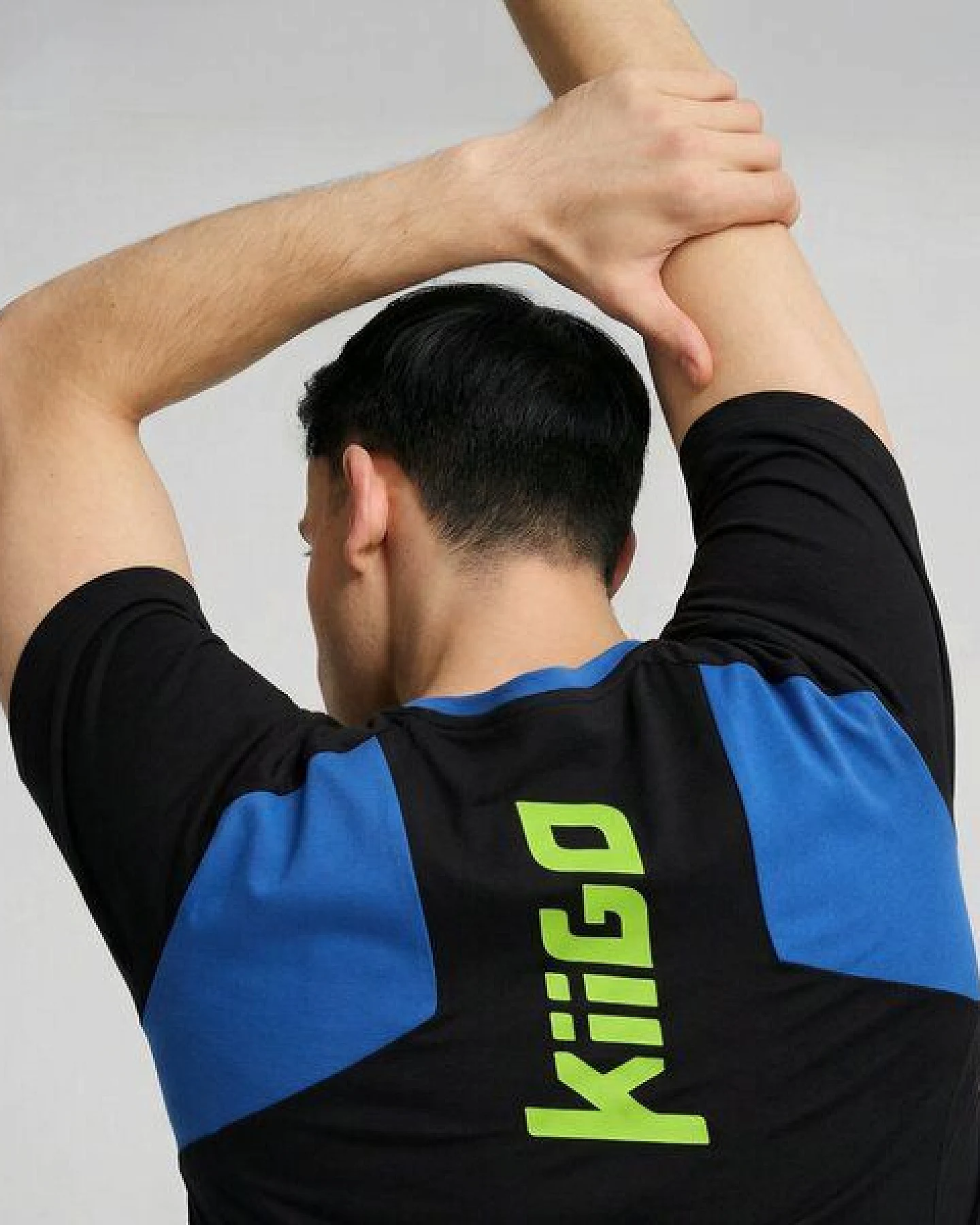 KiiGO Herren Laufshirt FIT-TEE - Schwarz – Ansicht 4
