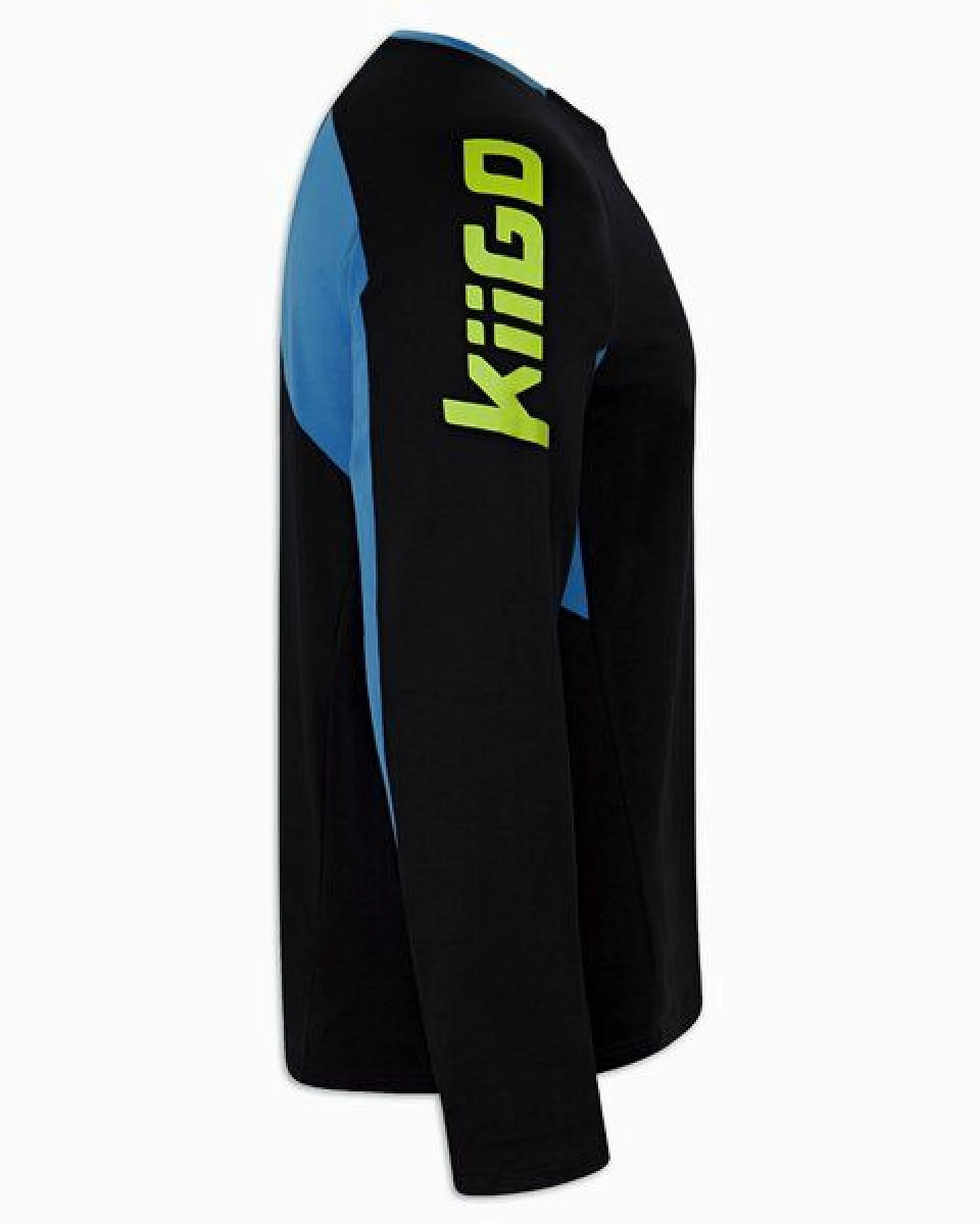 KiiGO Herren Sport Langarmshirt - Schwarz – Ansicht 2