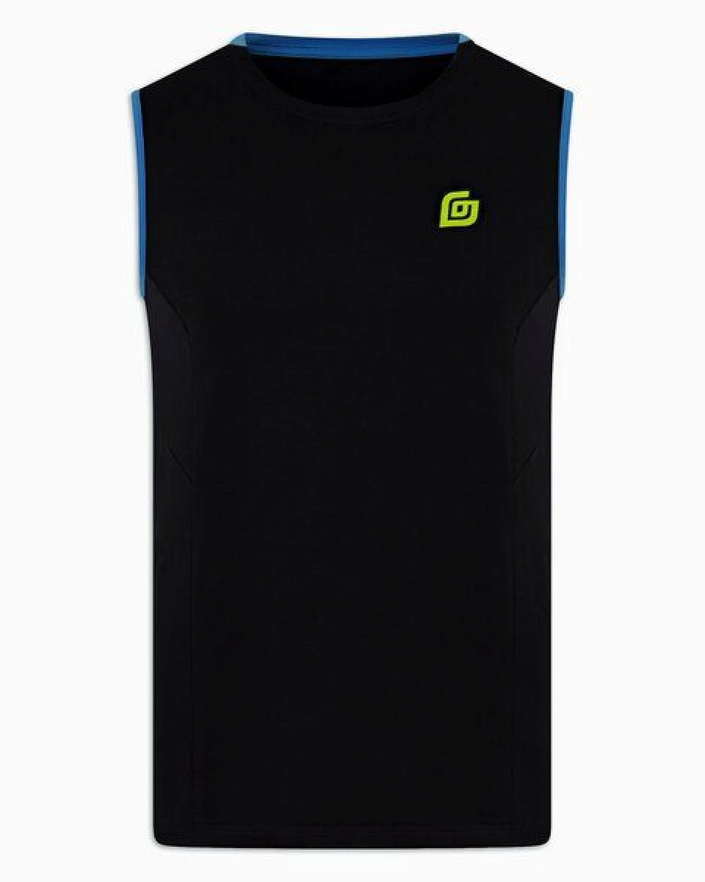 KiiGO Herren Sport Tanktop aus Lycoell und Roica Elasthan - Schwarz – Ansicht 2