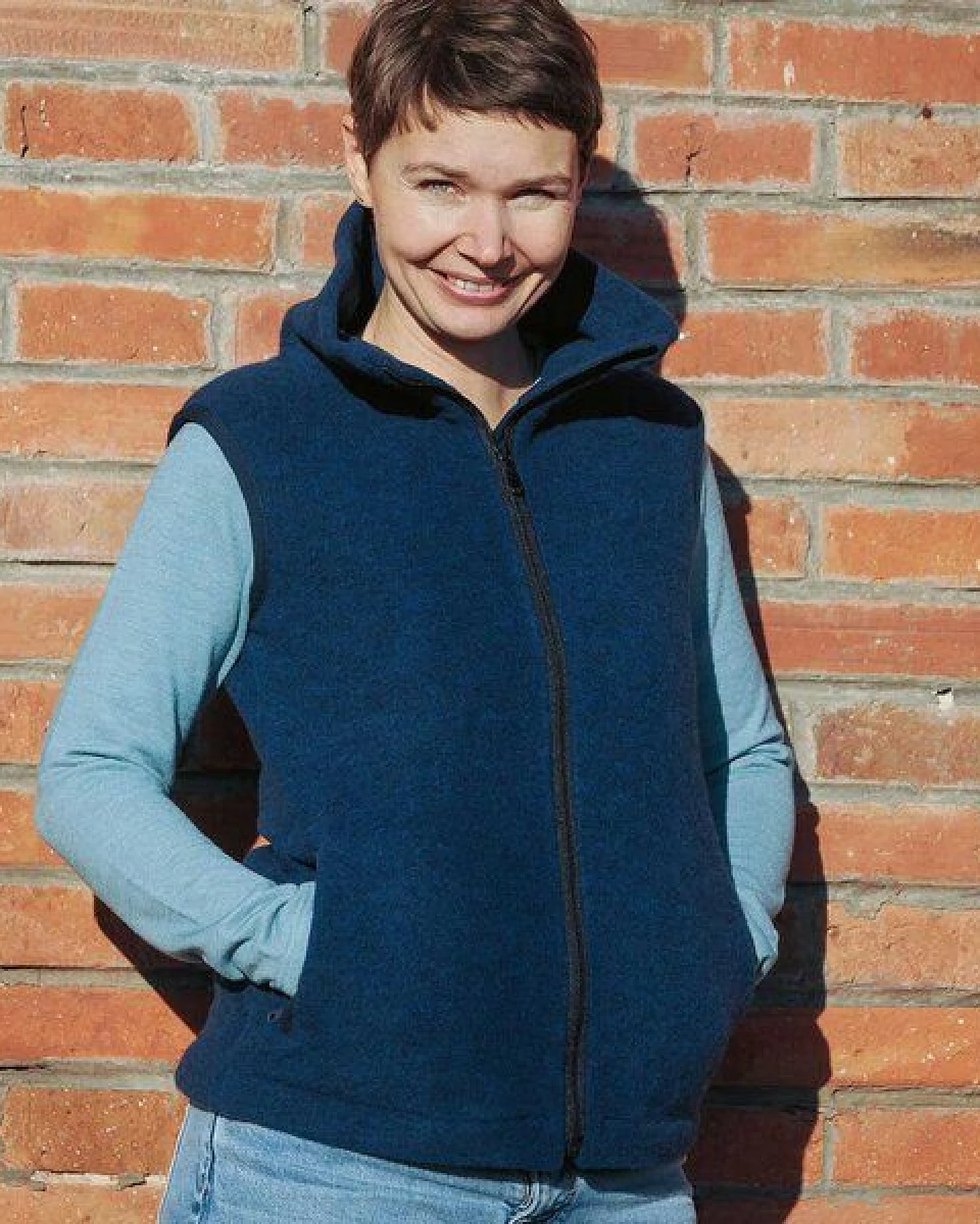 Reiff Strick Damen Fleece Weste kbT-Schurwolle – Ansicht 2