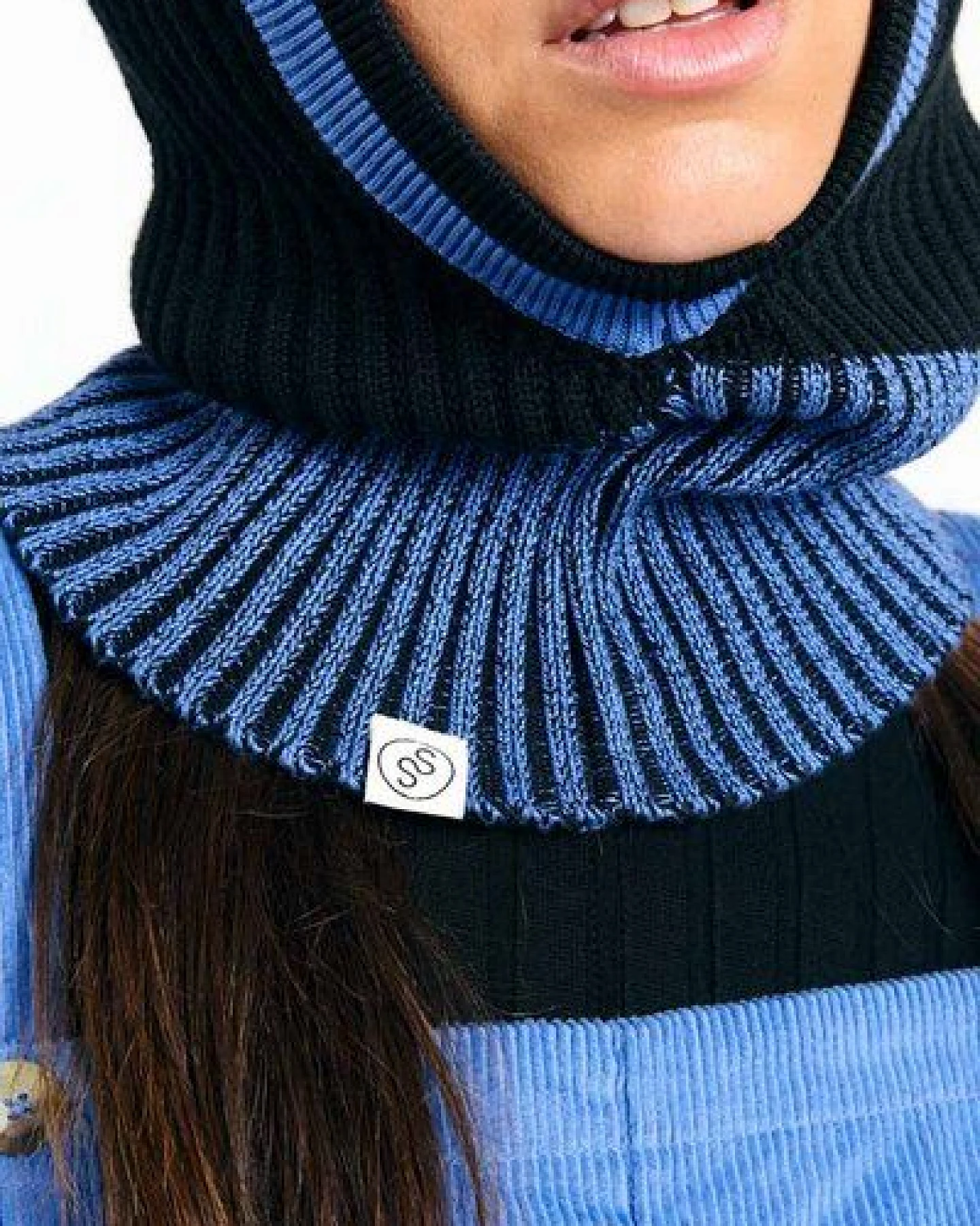 Suite13lab REGINA BALACLAVA BICOLOR BLACK – Ansicht 4