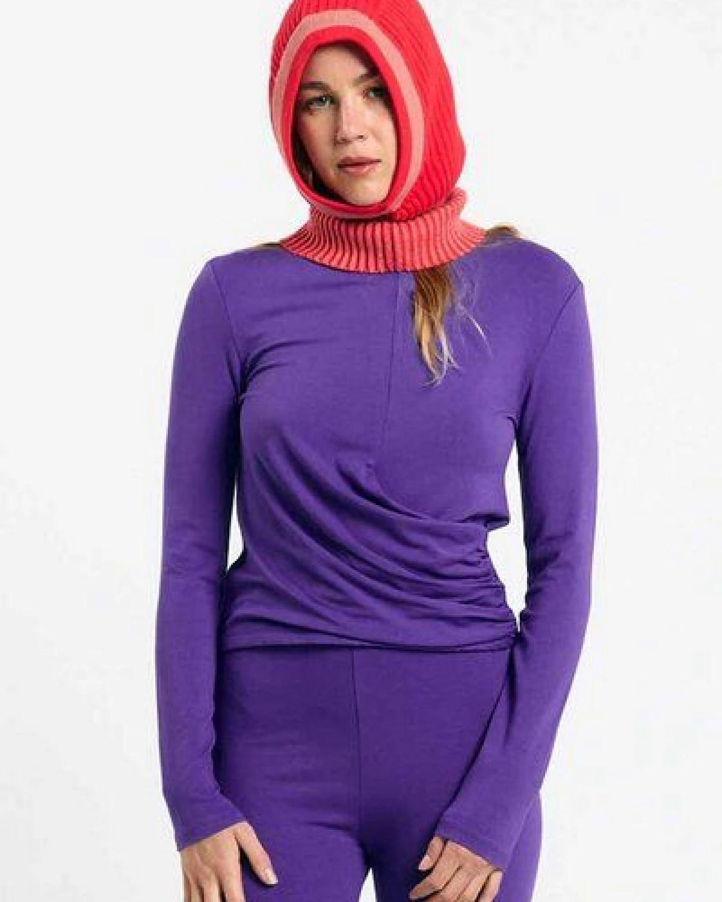 Suite13lab REGINA BALACLAVA BICOLOR RED – Ansicht 2