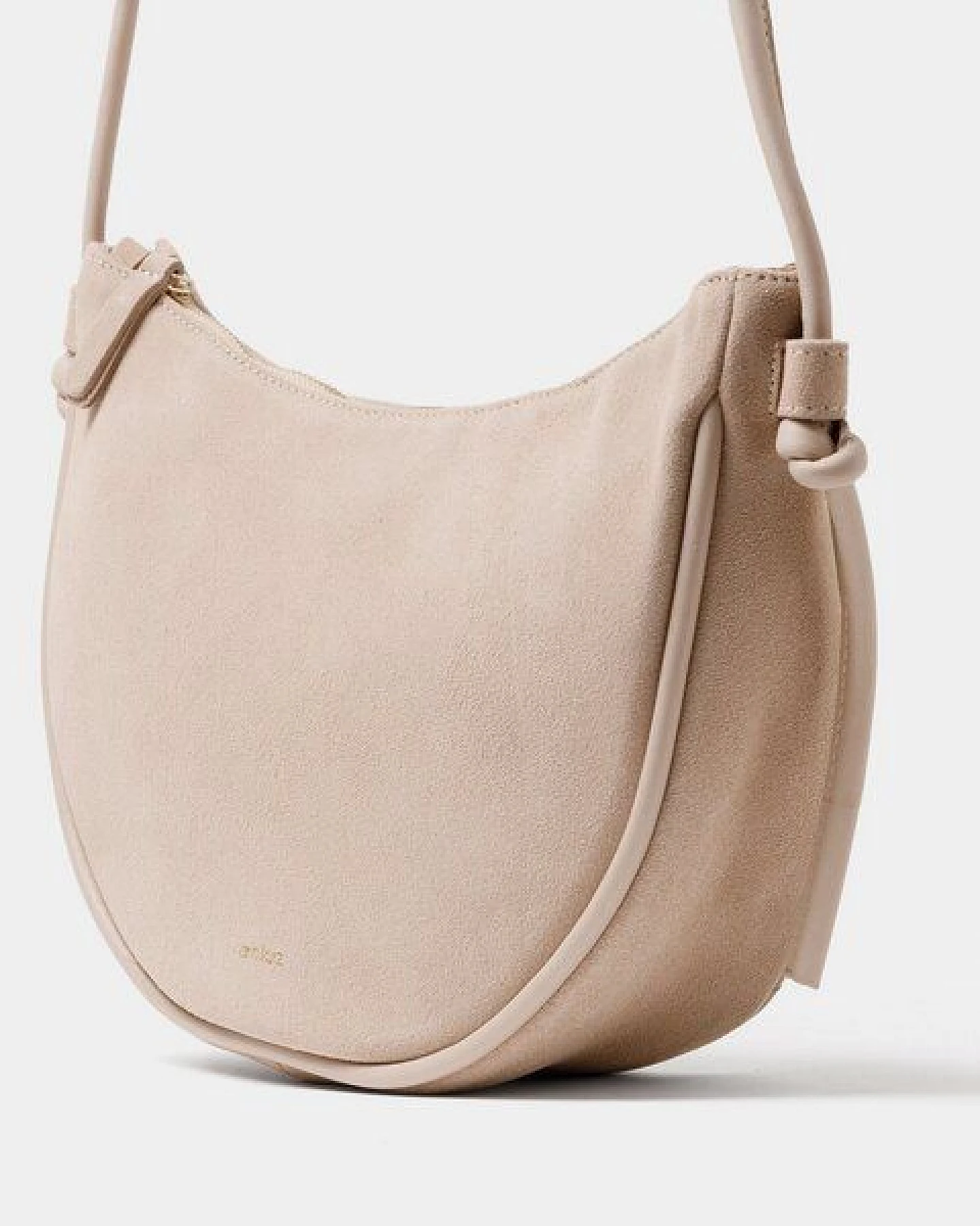 ann kurz Half Moon – Halbmond-Schultertasche aus Leder – Ansicht 4
