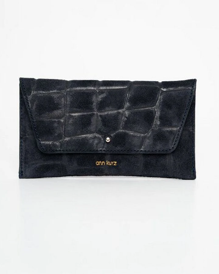 Croco Suede Navy