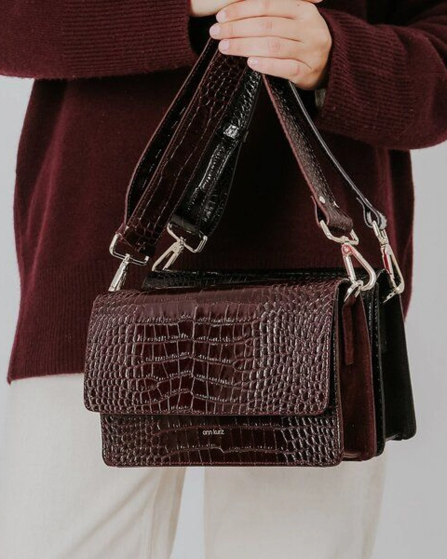 ann kurz Perfect Square – Umhängetasche aus Leder – Ansicht 2