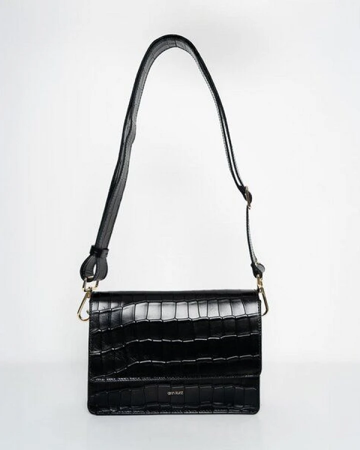 Croco Print Black