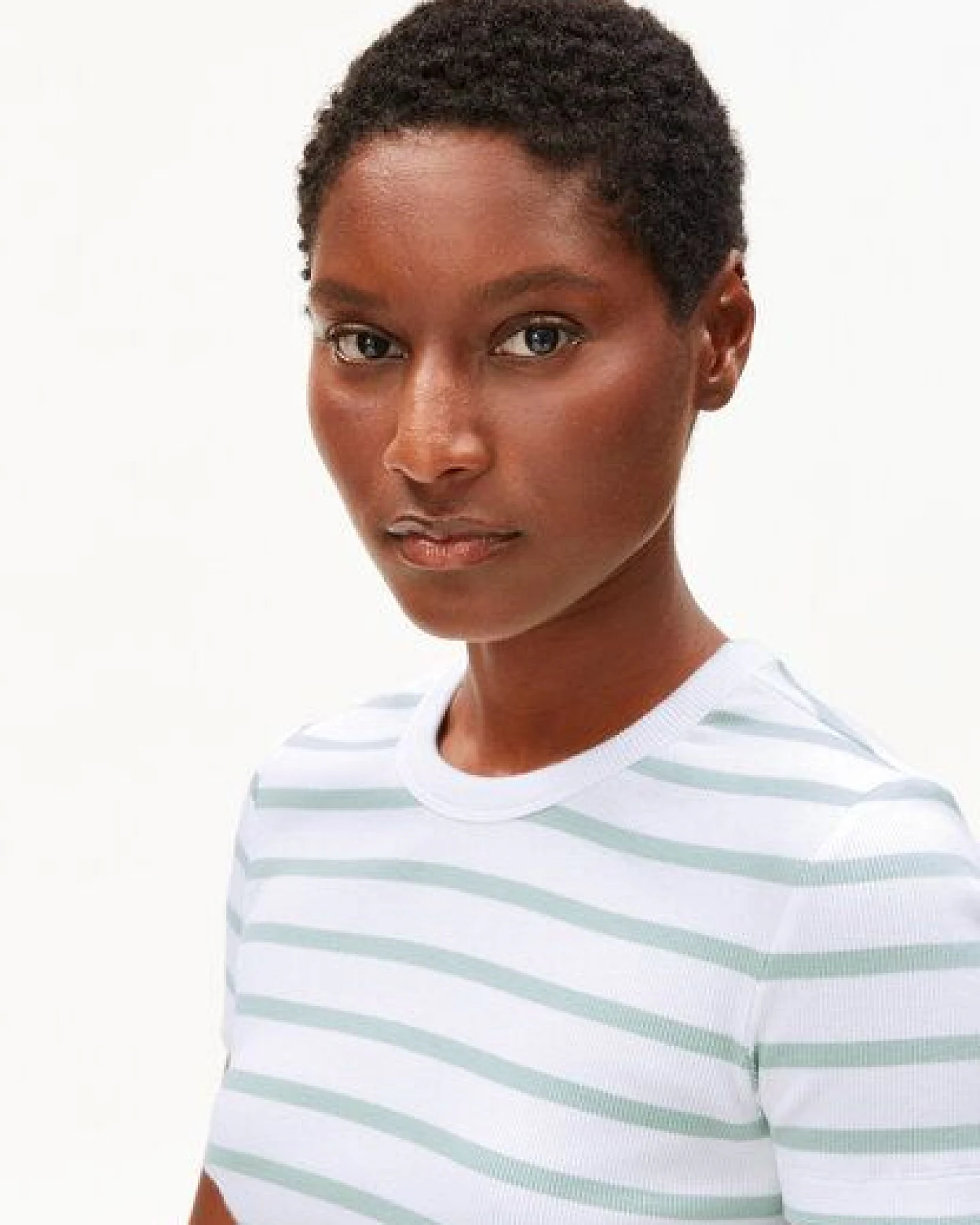 ARMEDANGELS KARDAA STRIPES Damen Ripp-T-Shirt aus Bio-Baumwoll Mix – Ansicht 3