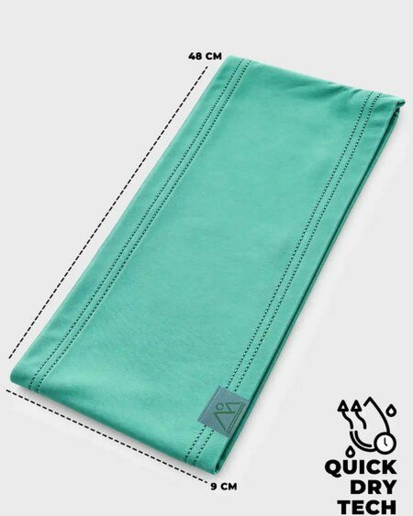 nice to meet me Stirnband zum Laufen & Sport – schnelltrocknendes Schweißband aus ECONYL® regeneriertem Nylon – Ansicht 3
