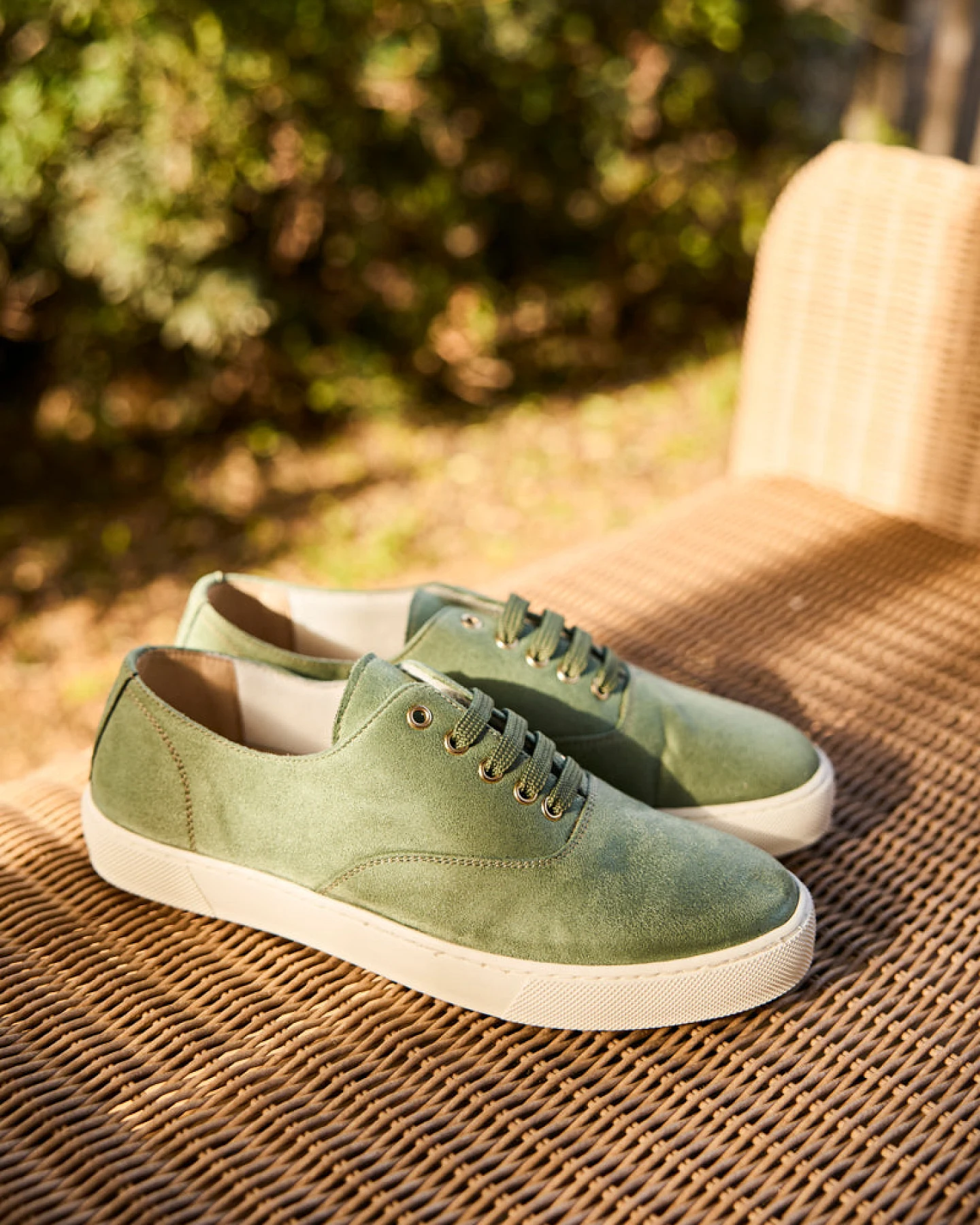 Minuit Sur Terre Damen vegan Sneaker Cuore Salbeigrün – Ansicht 2