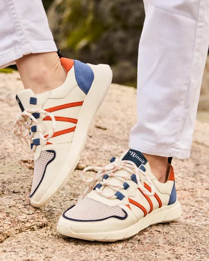 Minuit Sur Terre Damen vegan Sneaker Chamois Golden Hour
