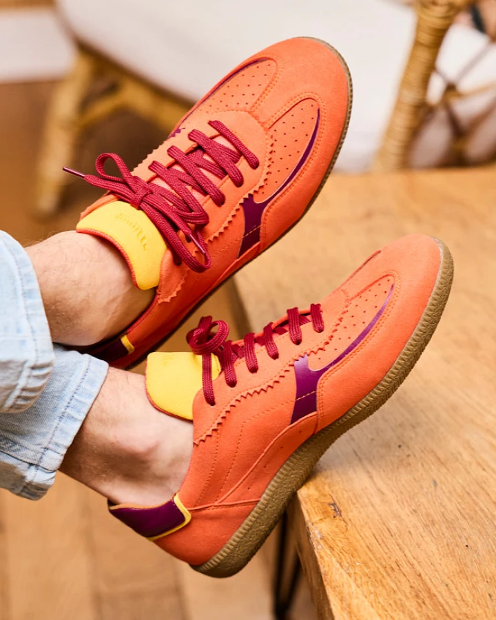 Minuit Sur Terre Herren vegan Sneaker Rive Tangerine Orange