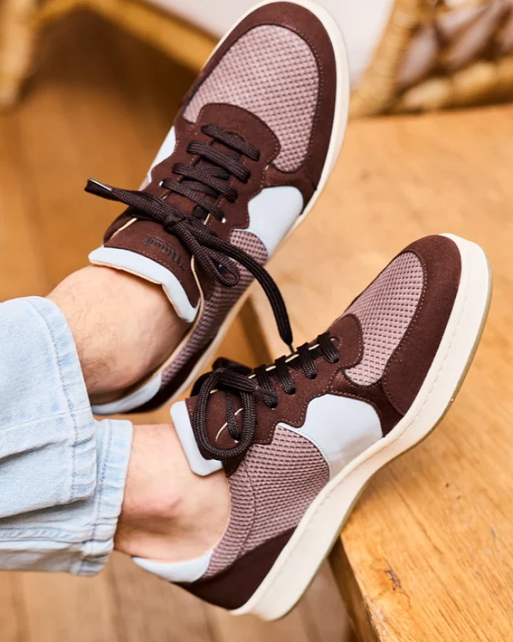 Minuit Sur Terre Herren vegan Sneaker Max Schokoladenbraun