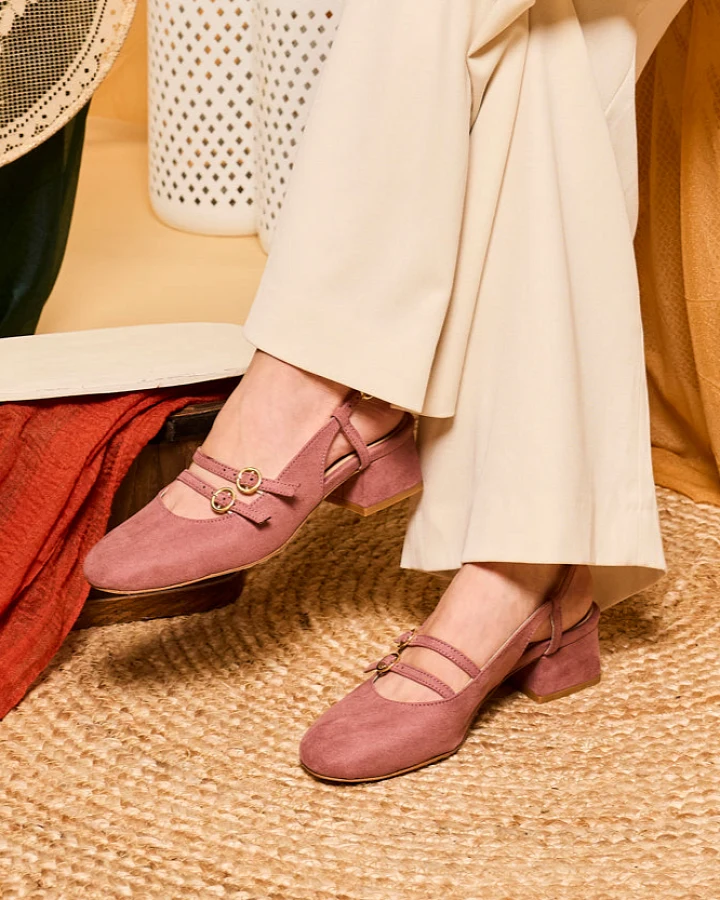 Minuit Sur Terre Damen vegan Sandalen Harmonie Rosewood