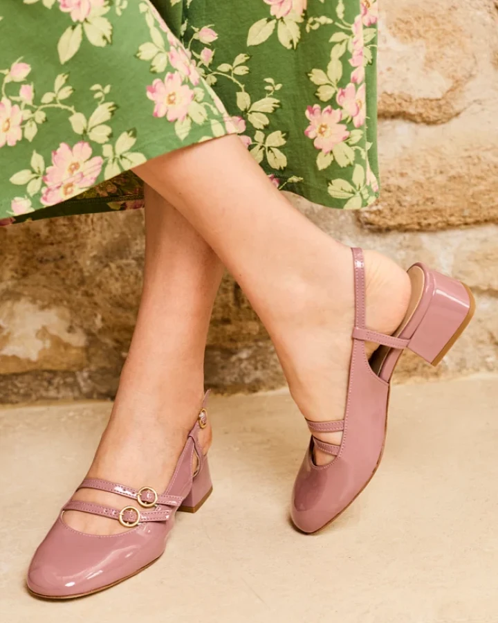 Minuit Sur Terre Damen vegan Sandalen Harmonie Ballet Pink