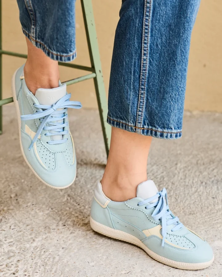 Minuit Sur Terre Damen vegan Sneaker Rive Ciel Hellblau
