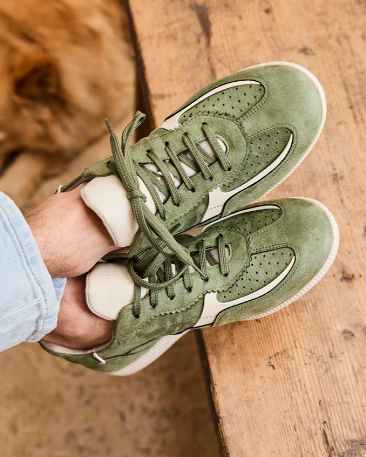 Minuit Sur Terre Herren vegan Sneaker Rive In Salbeigrün