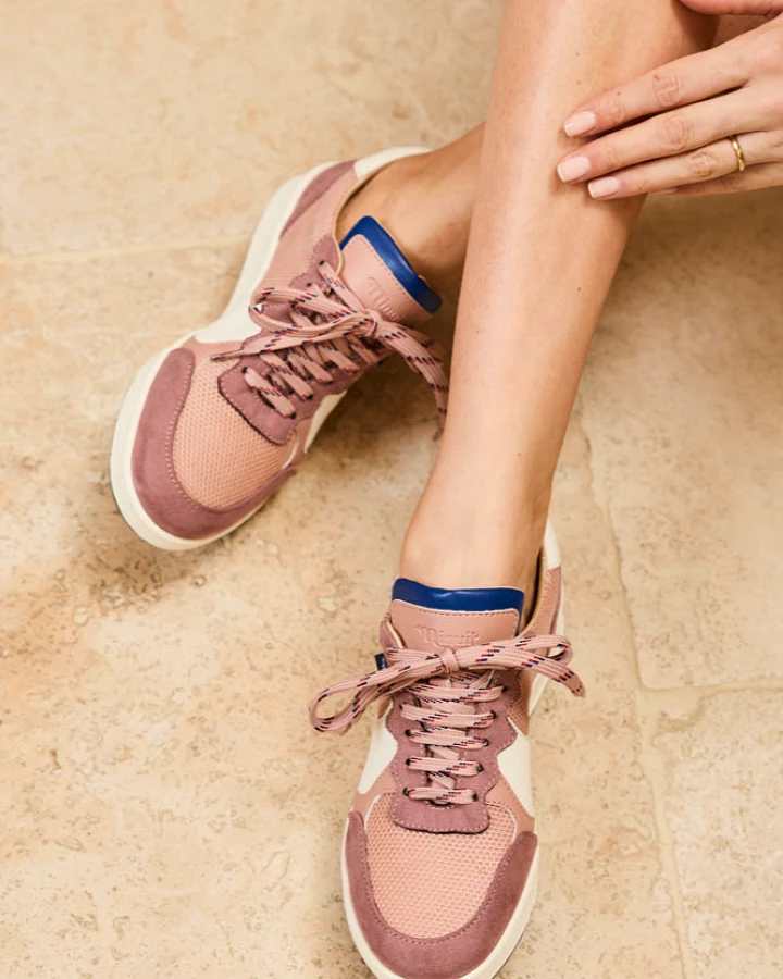 Minuit Sur Terre Damen vegan Sneaker Max Bois De Rose Rosa