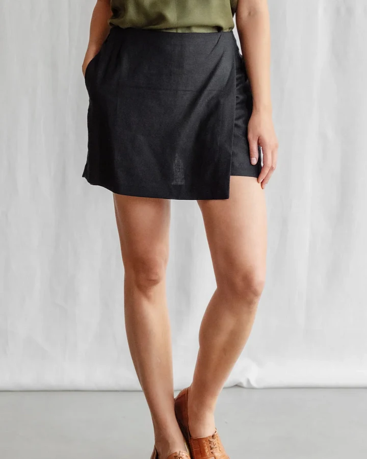 Jyoti - Fair Works Damen vegan Skort SafIYA Schwarz