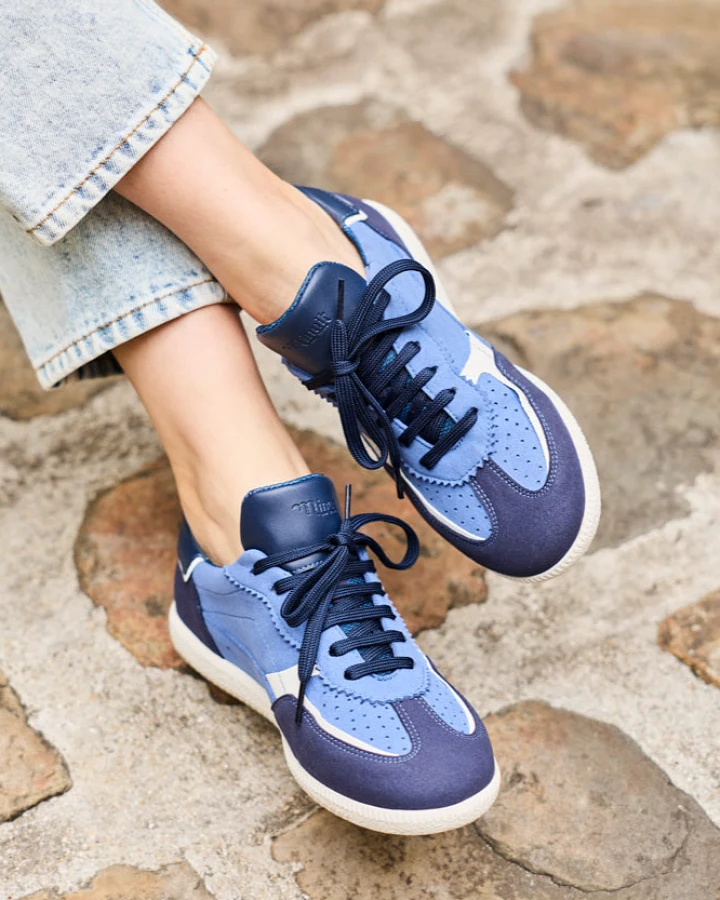 Minuit Sur Terre Herren vegan Sneaker Rive Kobaltblau