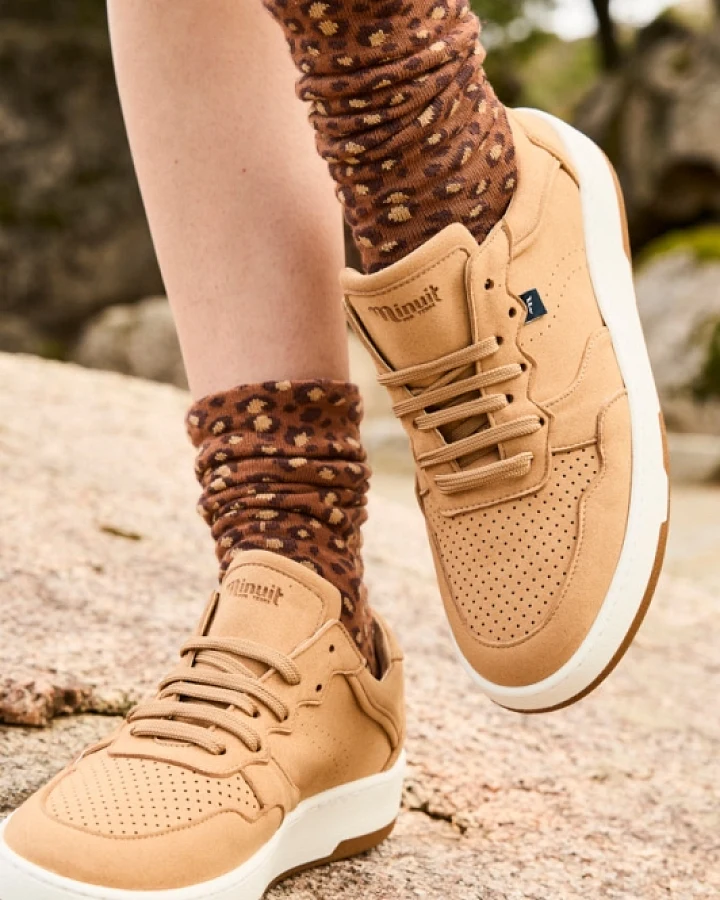 Minuit Sur Terre Herren vegan Sneaker Vestige Latte Beige
