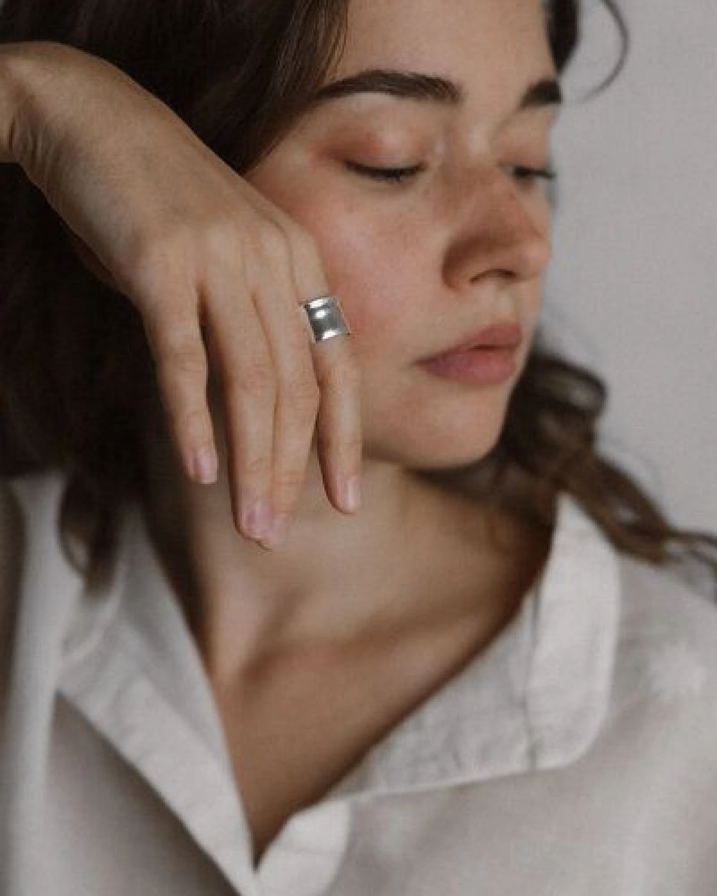 Jyoti - Fair Works Ring Taala Messing/ Silber – Ansicht 3