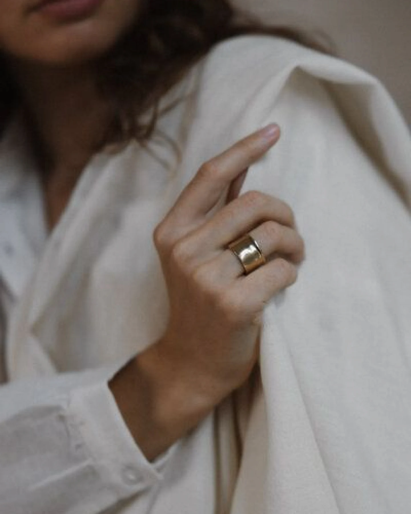 Jyoti - Fair Works Ring Taala Messing/ Silber – Ansicht 3