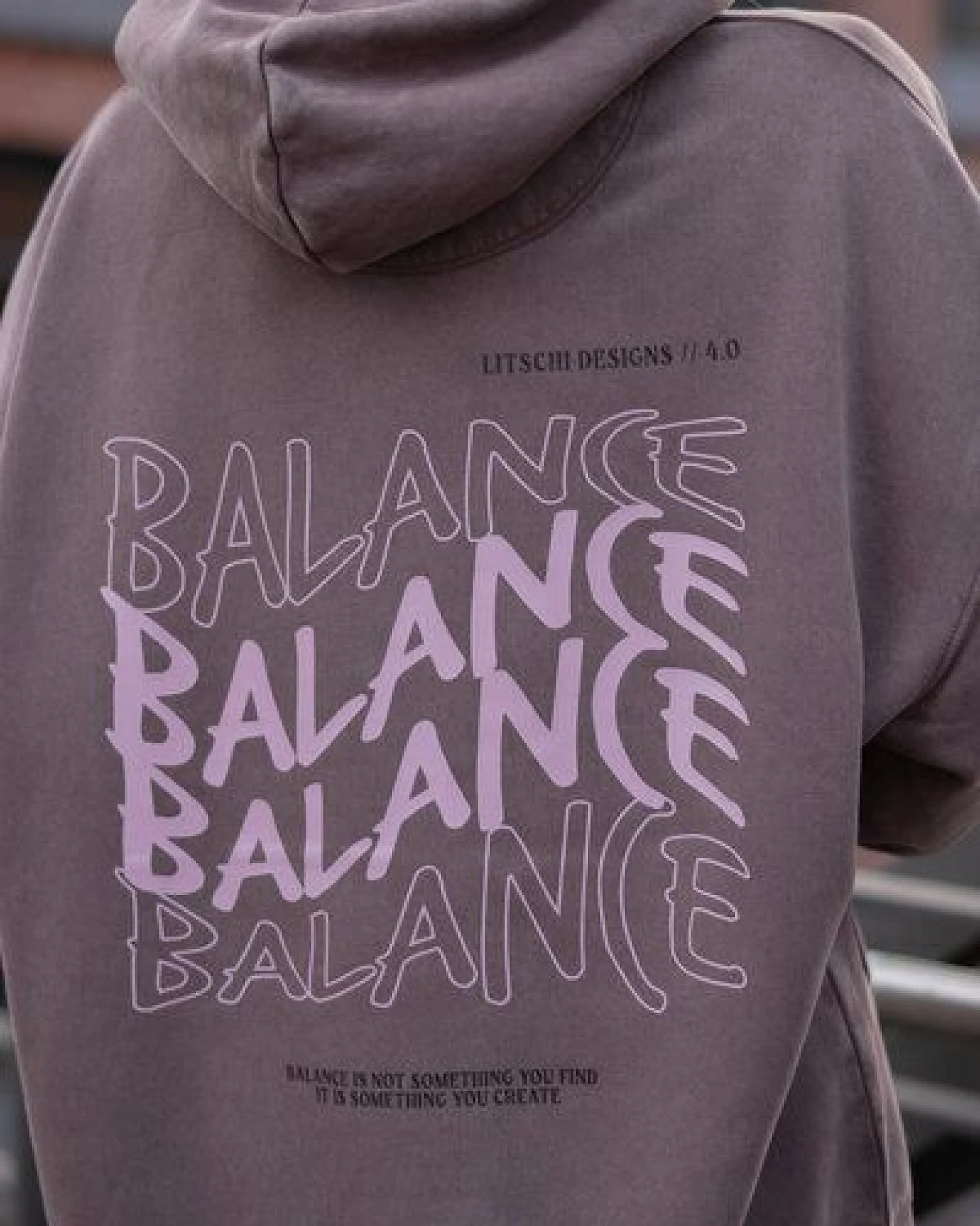 LITSCHI DESIGNS BALANCE HOODIE VINTAGE – Ansicht 4