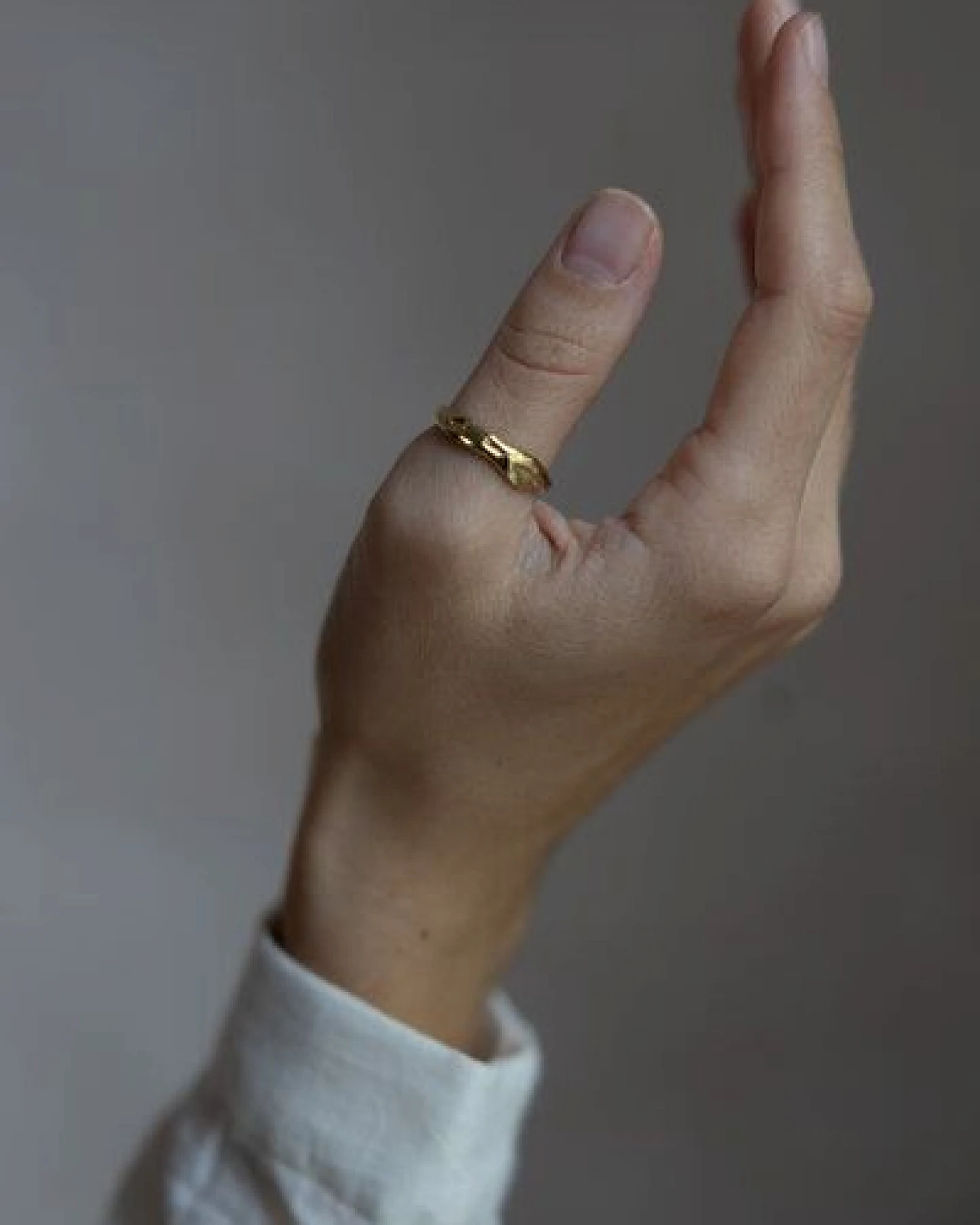 Jyoti - Fair Works Ring Bunai Messing/ Silber – Ansicht 3