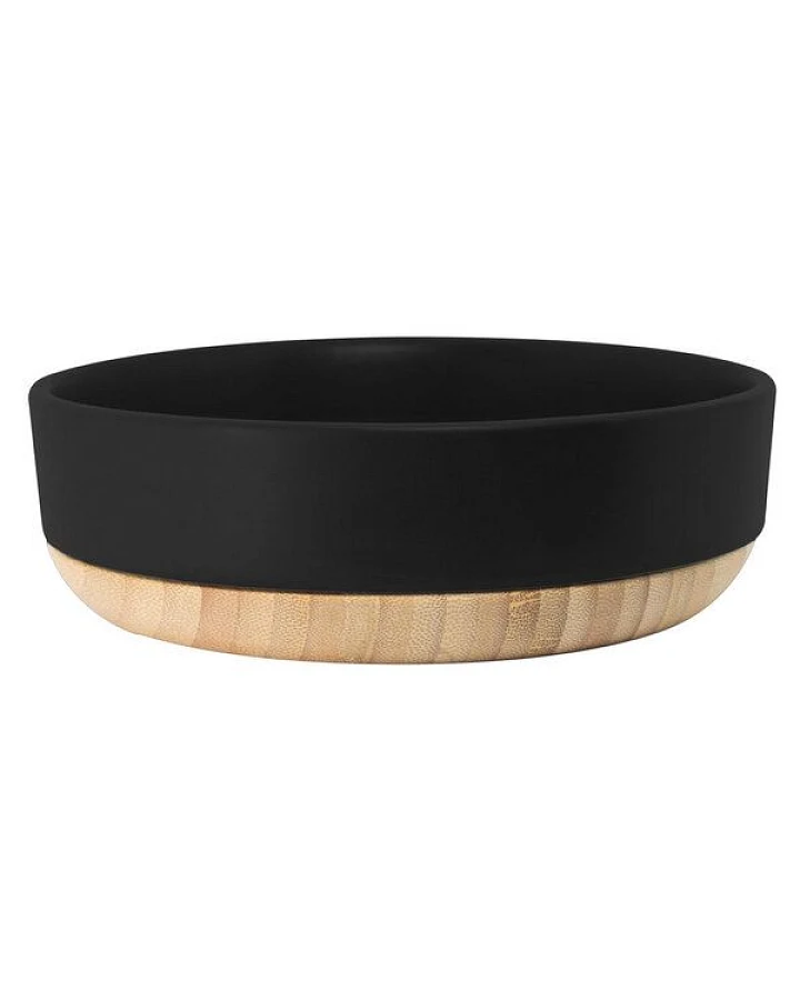 TAK design Servierschale mit Holz, schwarz