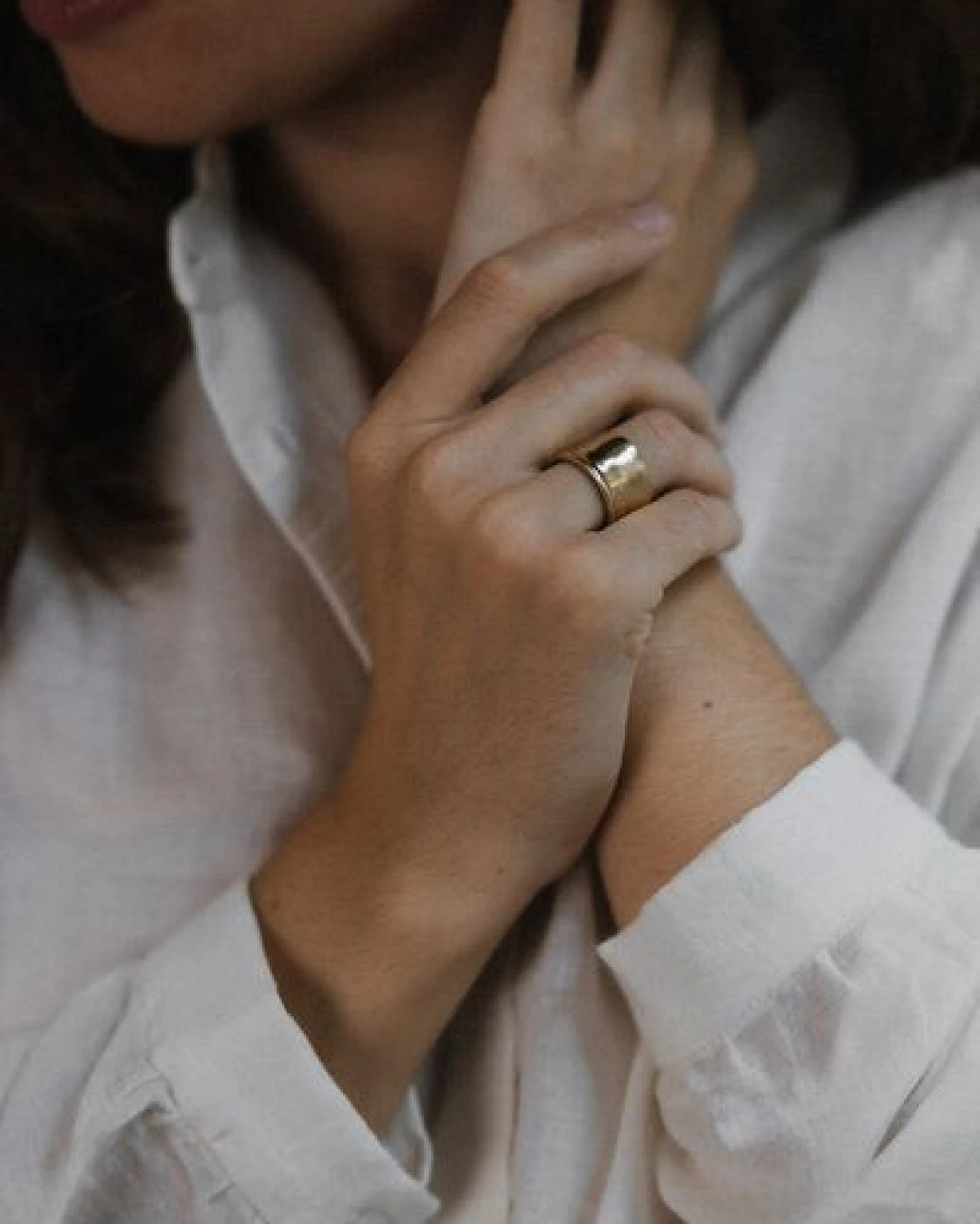 Jyoti - Fair Works Ring Taala Messing/ Silber – Ansicht 3