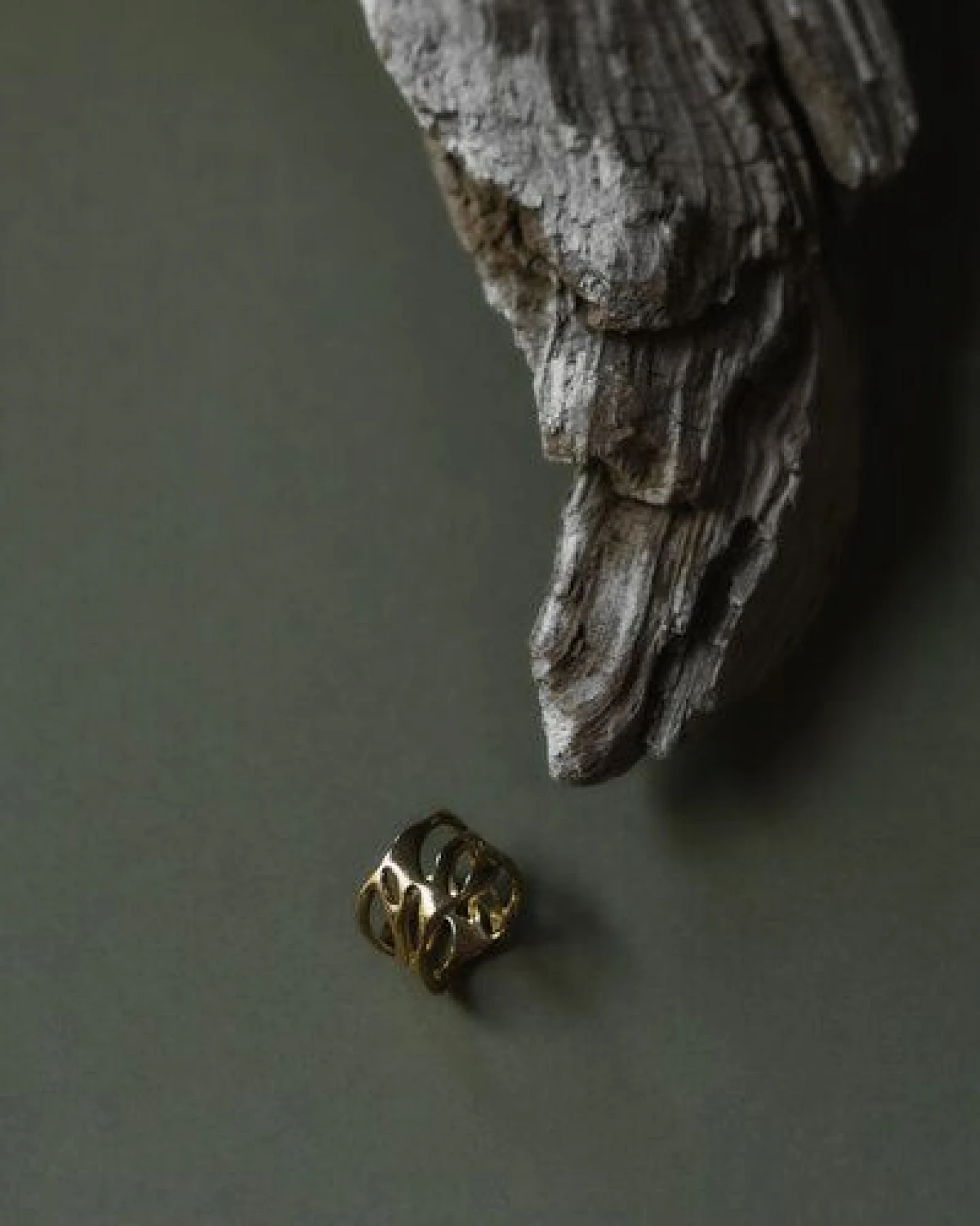 Jyoti - Fair Works Ring Koppal Messing/ Silber – Ansicht 2