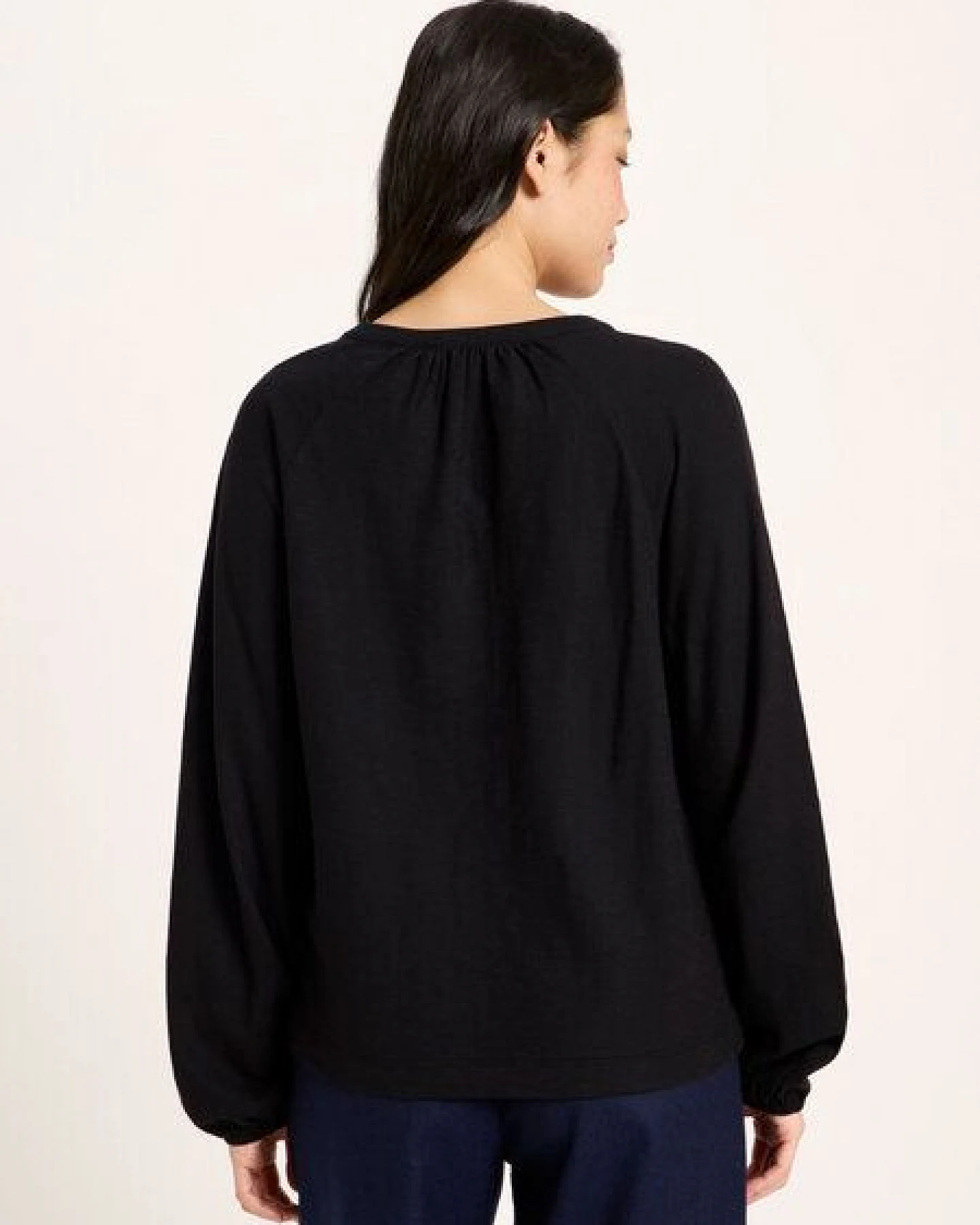 LANIUS Blusenshirt (GOTS) aus Bio-Baumwolle – Ansicht 3