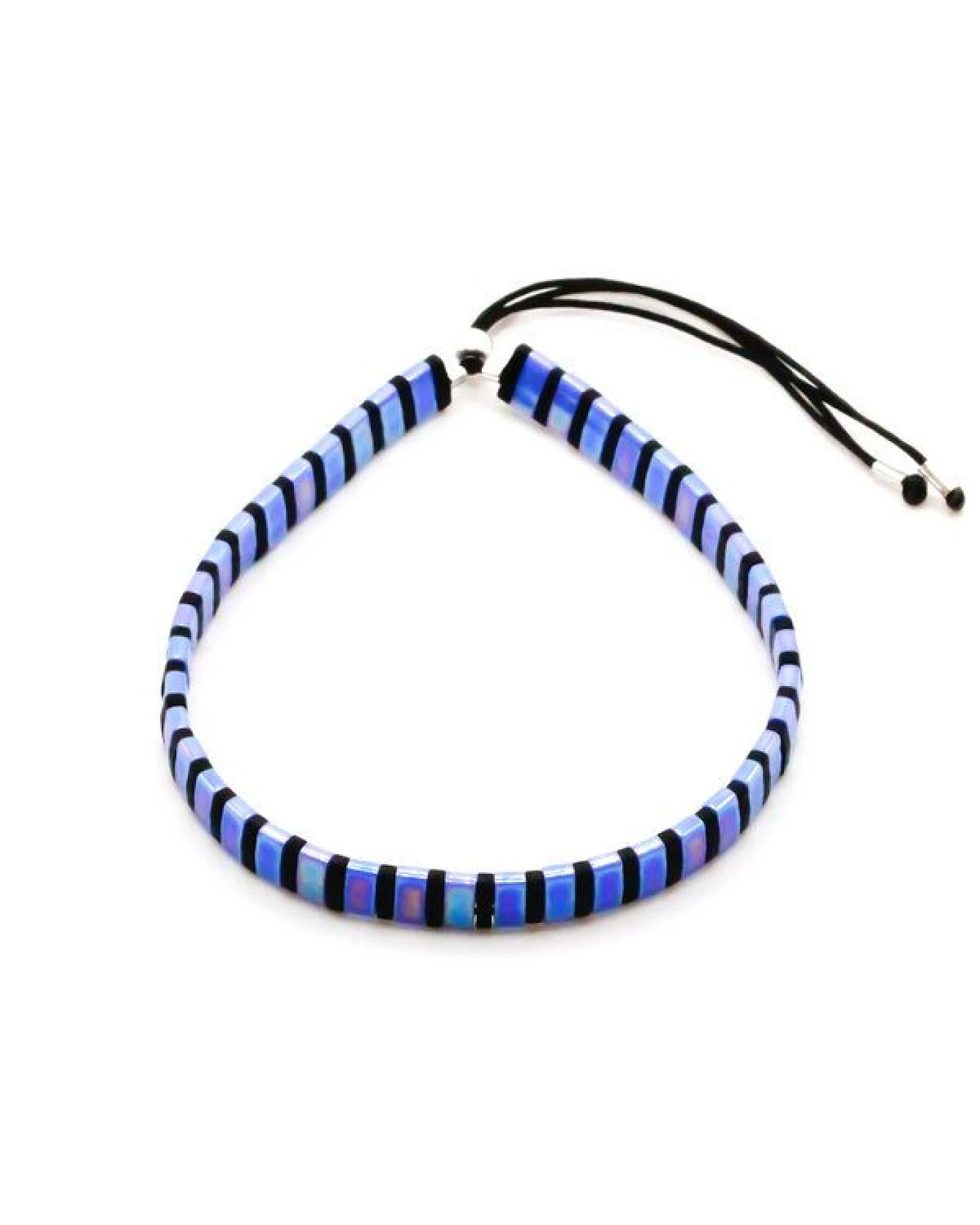 juni Lila Blaues Armband Periwinkle - optional als Set - handgemacht in Deutschland – Ansicht 3