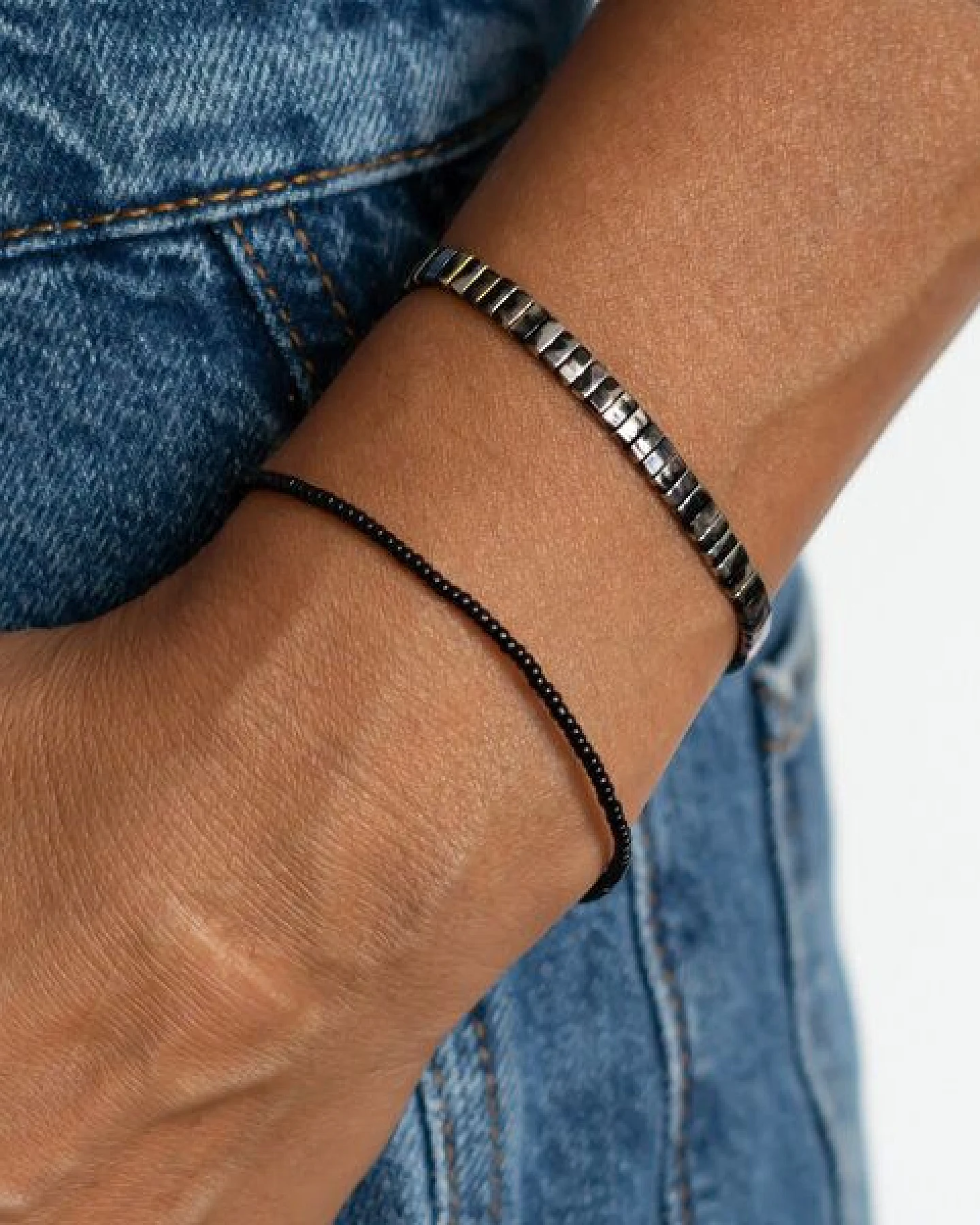 juni Schwarzes Armband-Set "Rogue" – Ansicht 2