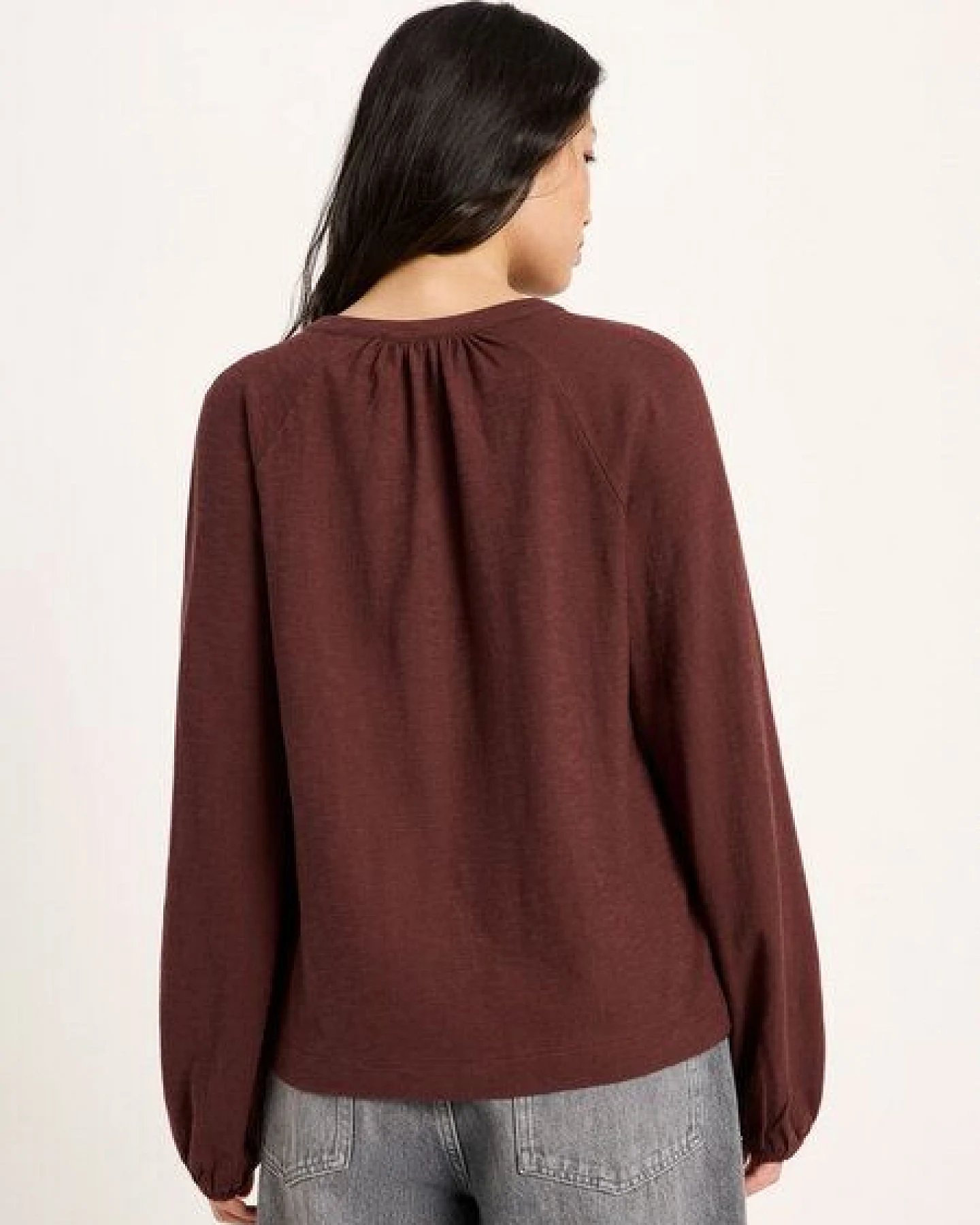 LANIUS Blusenshirt (GOTS) aus Bio-Baumwolle – Ansicht 3