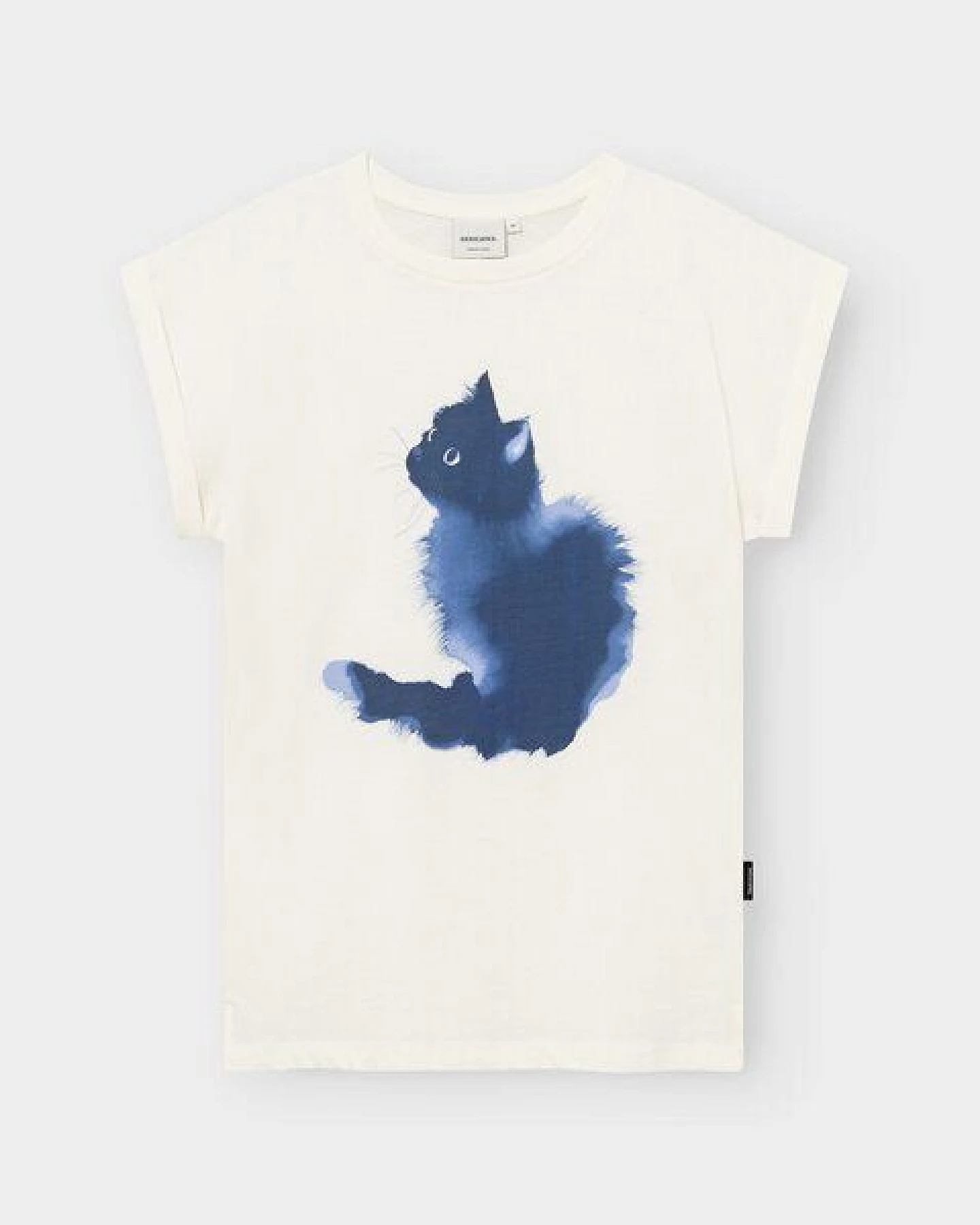 DEDICATED Damen T-Shirt Visby Watercolor Cat – Ansicht 3