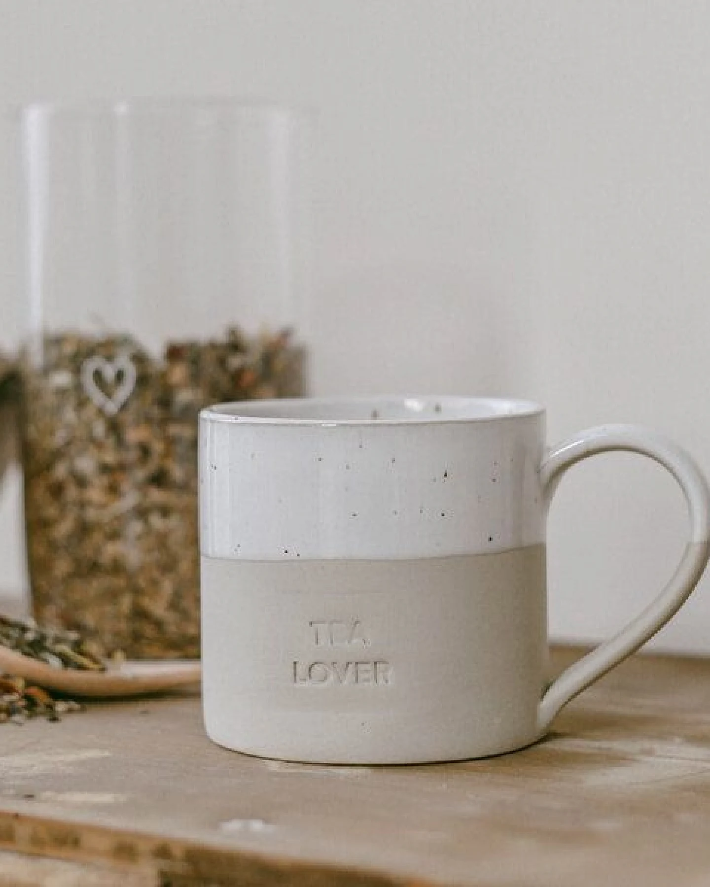 Eulenschnitt Große Tasse aus Steingut, Handarbeit – Ansicht 3