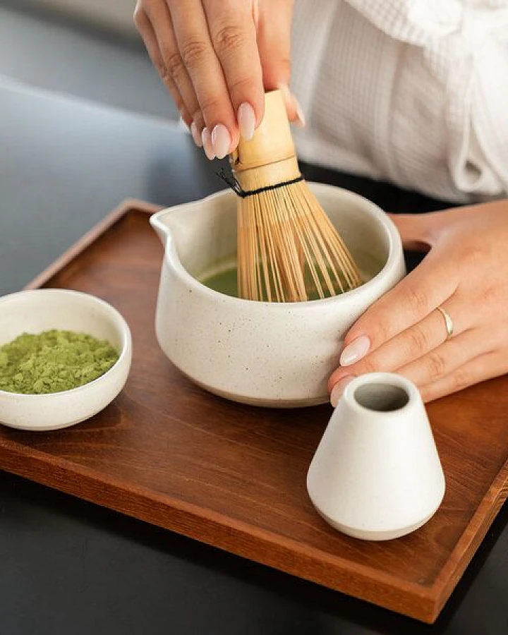 Originalhome ReClay Matcha-Besenhalter – Weiß